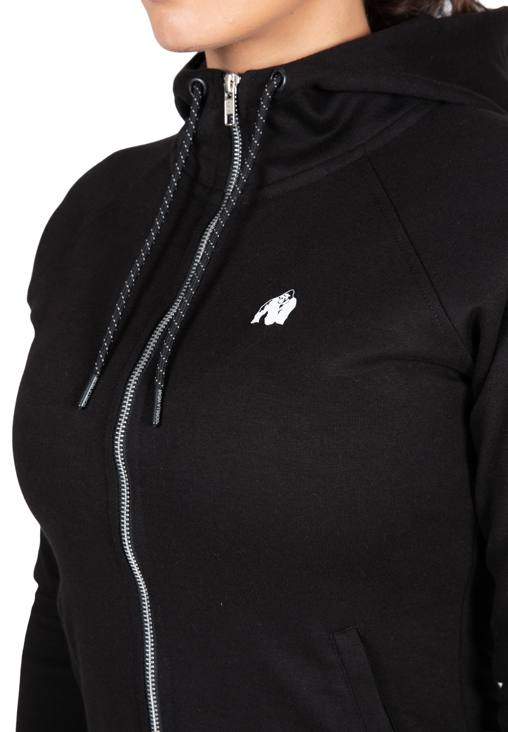 Gorilla Wear Marion Zipped Hoodie Hoodie & Sweatshirt Black