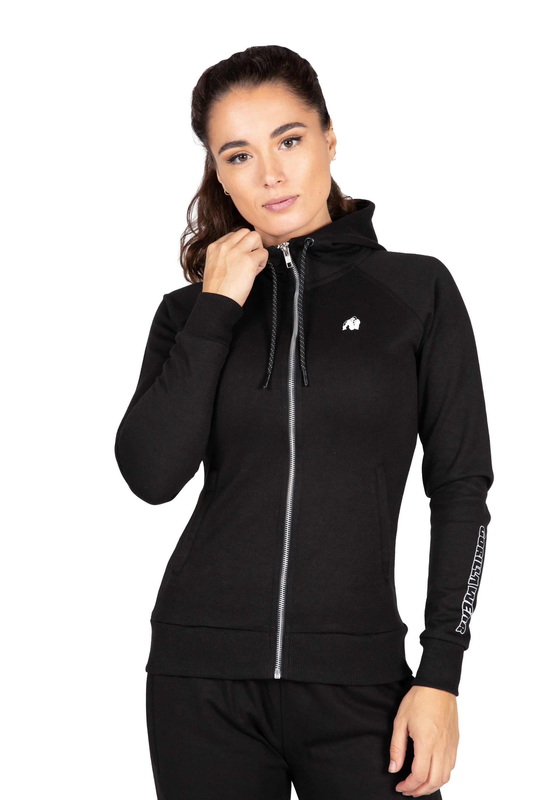 Gorilla Wear Marion Zipped Hoodie Hoodie & Sweatshirt Black
