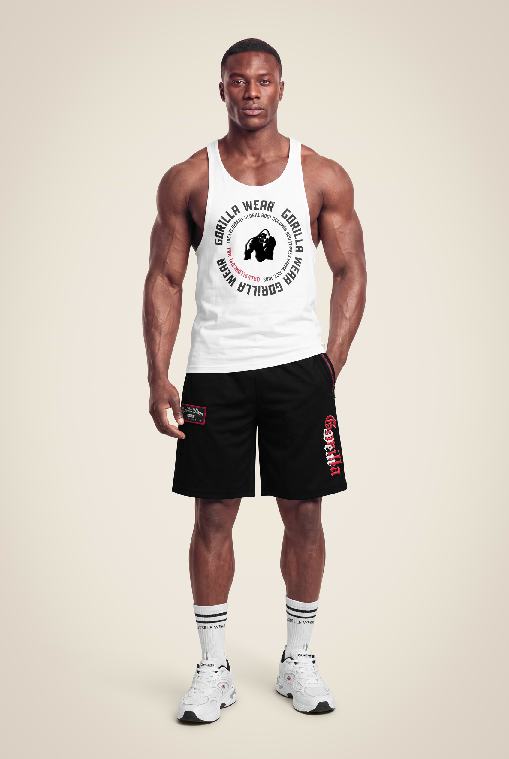 Gorilla Wear Marlow Mesh Shorts Shorts Black/Red
