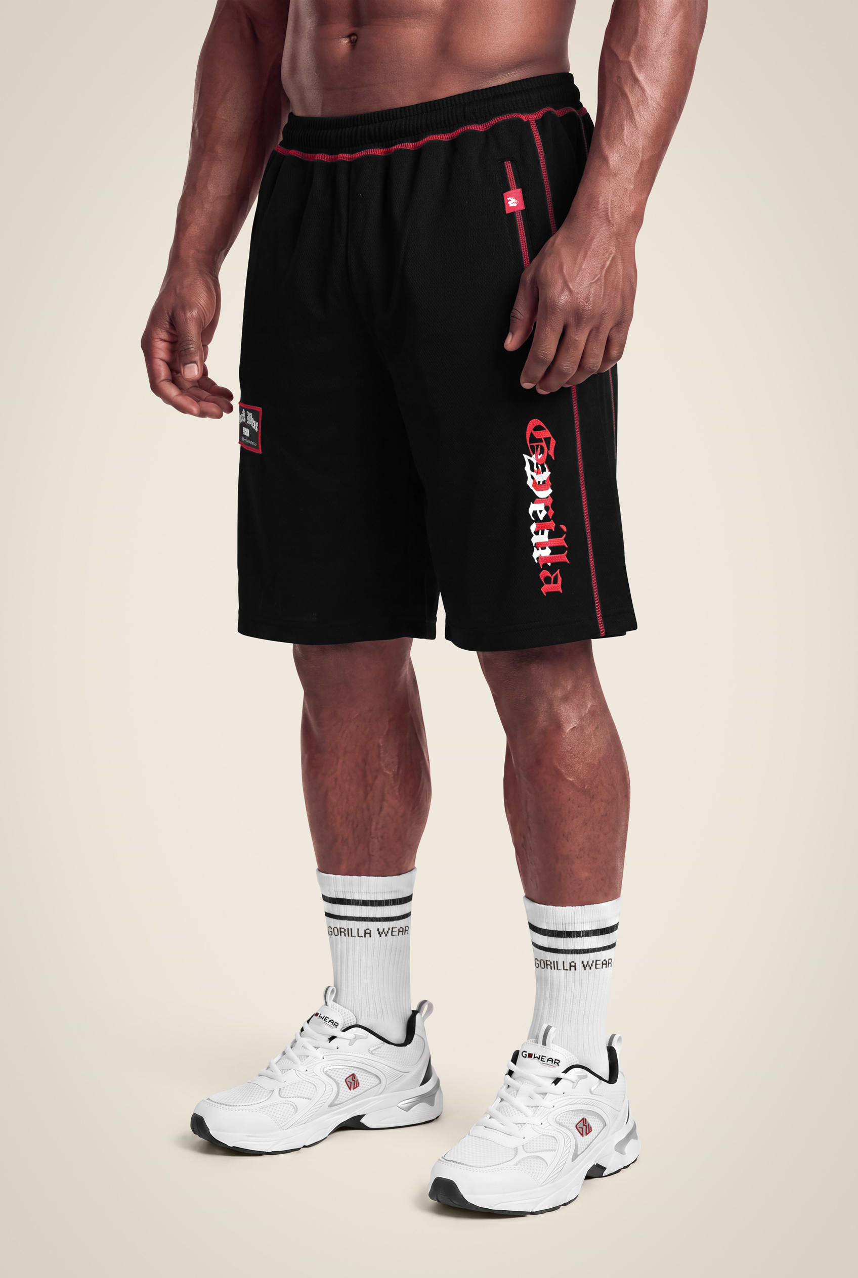 Gorilla Wear Marlow Mesh Shorts Shorts Black/Red