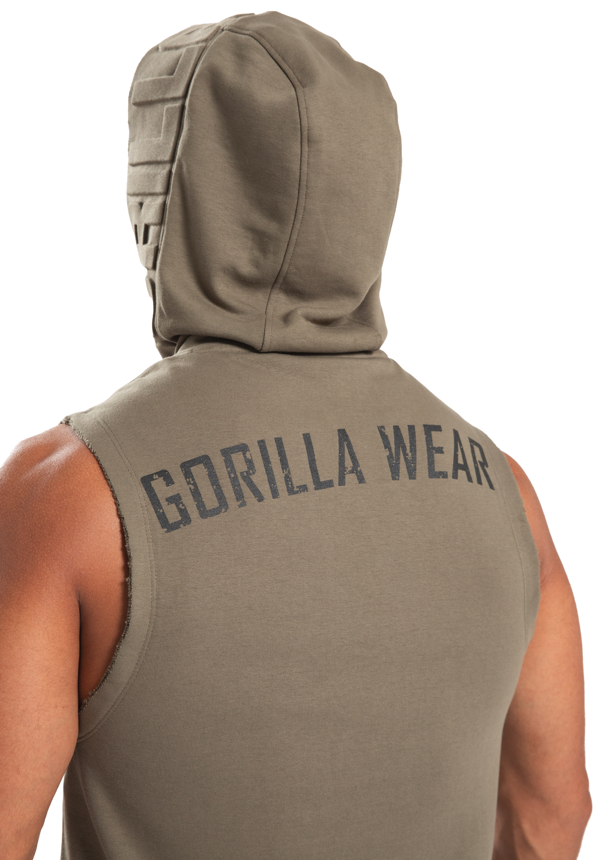 Gorilla Wear Marshall Sleeveless Hoodie Hoodie & Sweatshirt Army Green