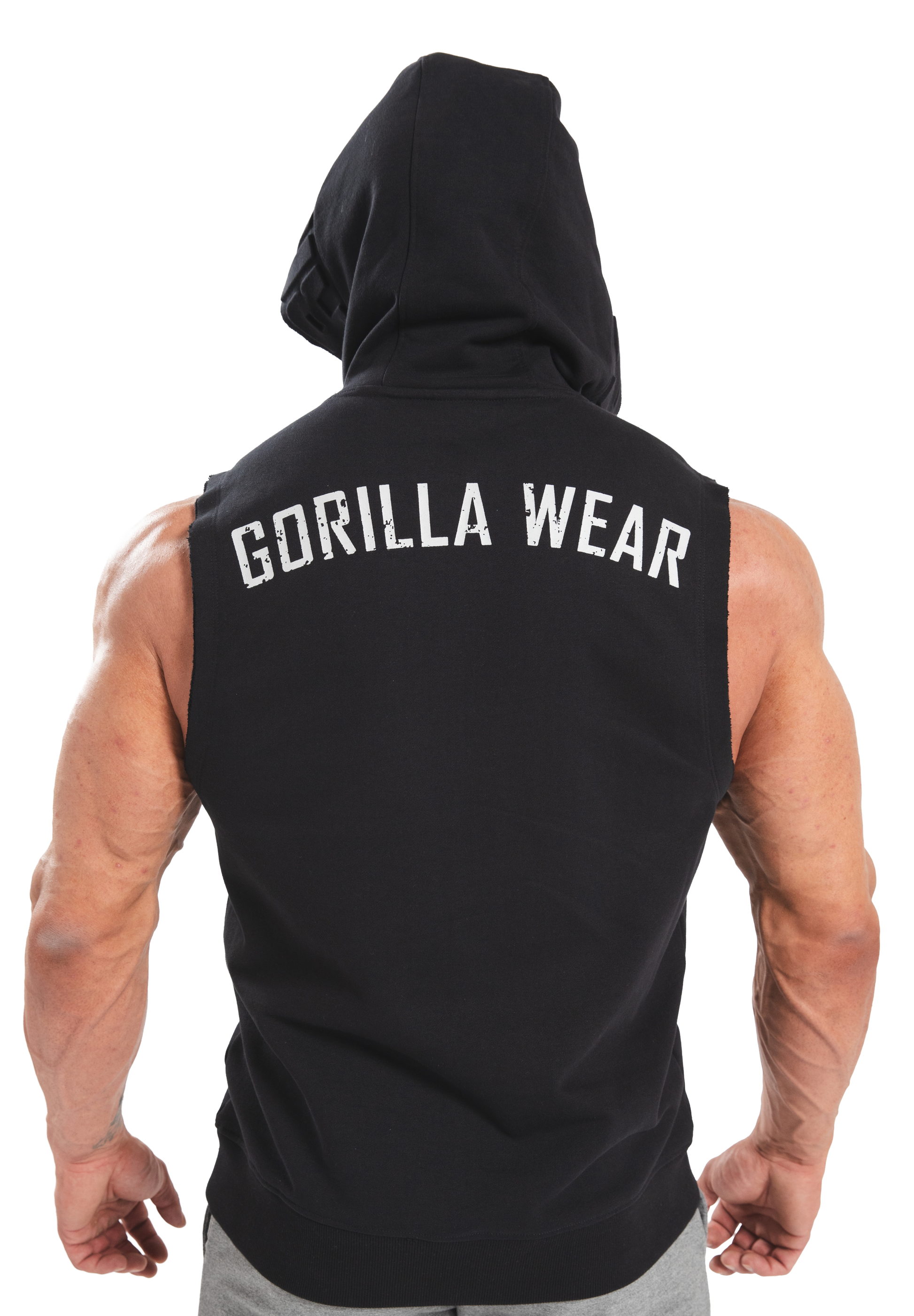Gorilla Wear Marshall Sleeveless Hoodie Hoodie & Sweatshirt Black