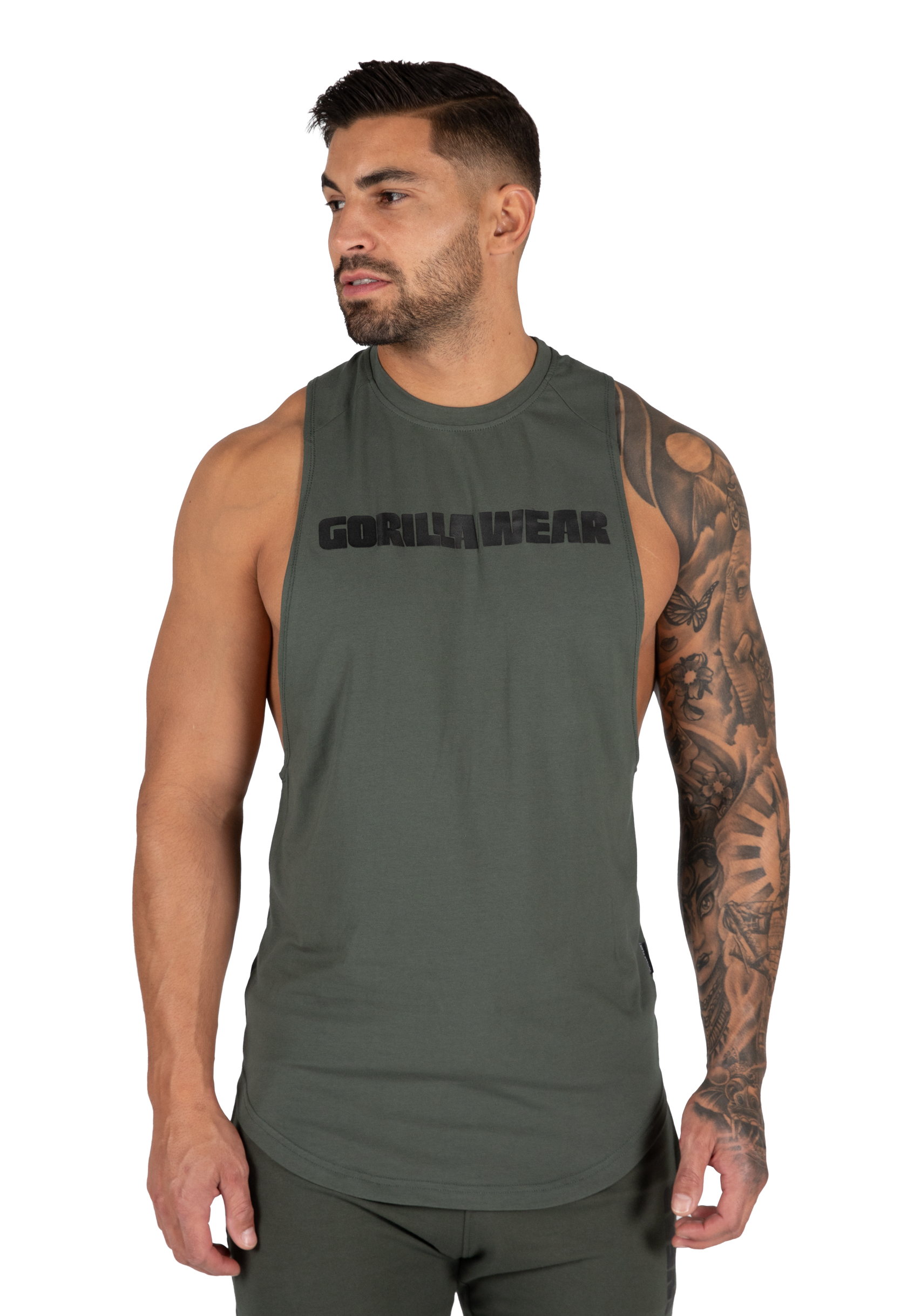 Gorilla Wear Milo Drop Armhole Tank Top Tank Top Green