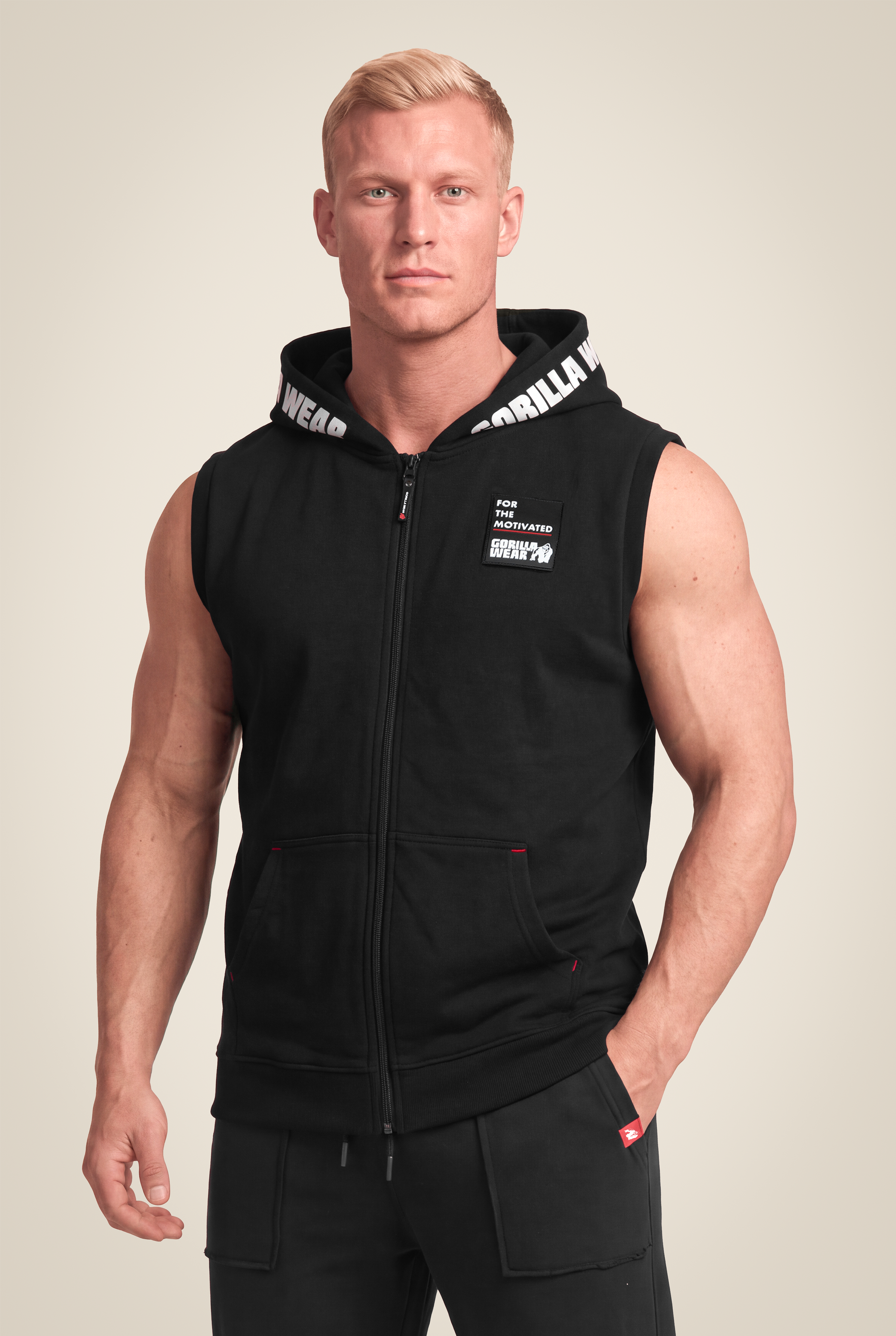 Gorilla Wear Milwaukee S/L Zipped Hoodie Hoodie & Sweatshirt Black