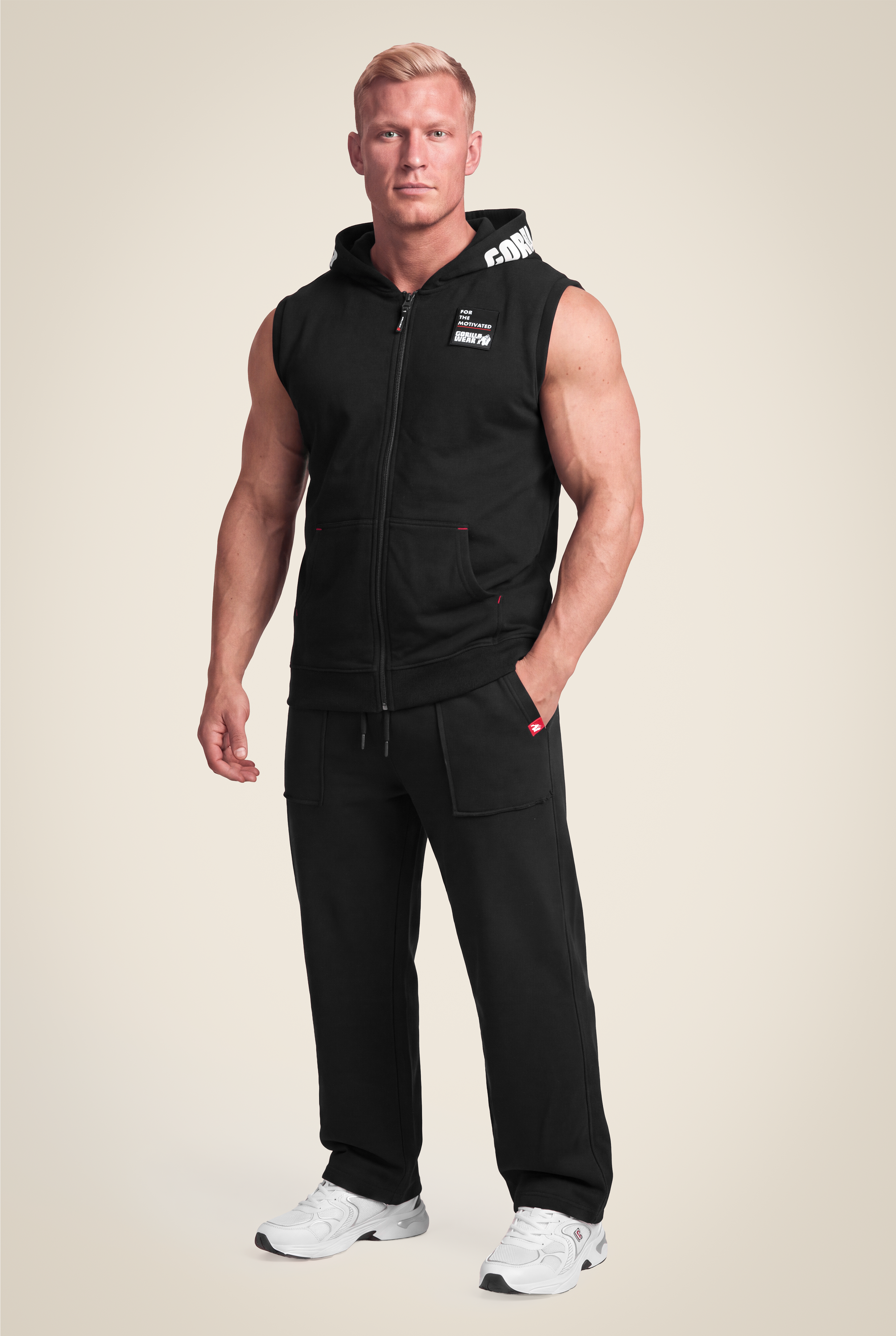 Gorilla Wear Milwaukee S/L Zipped Hoodie Hoodie & Sweatshirt Black
