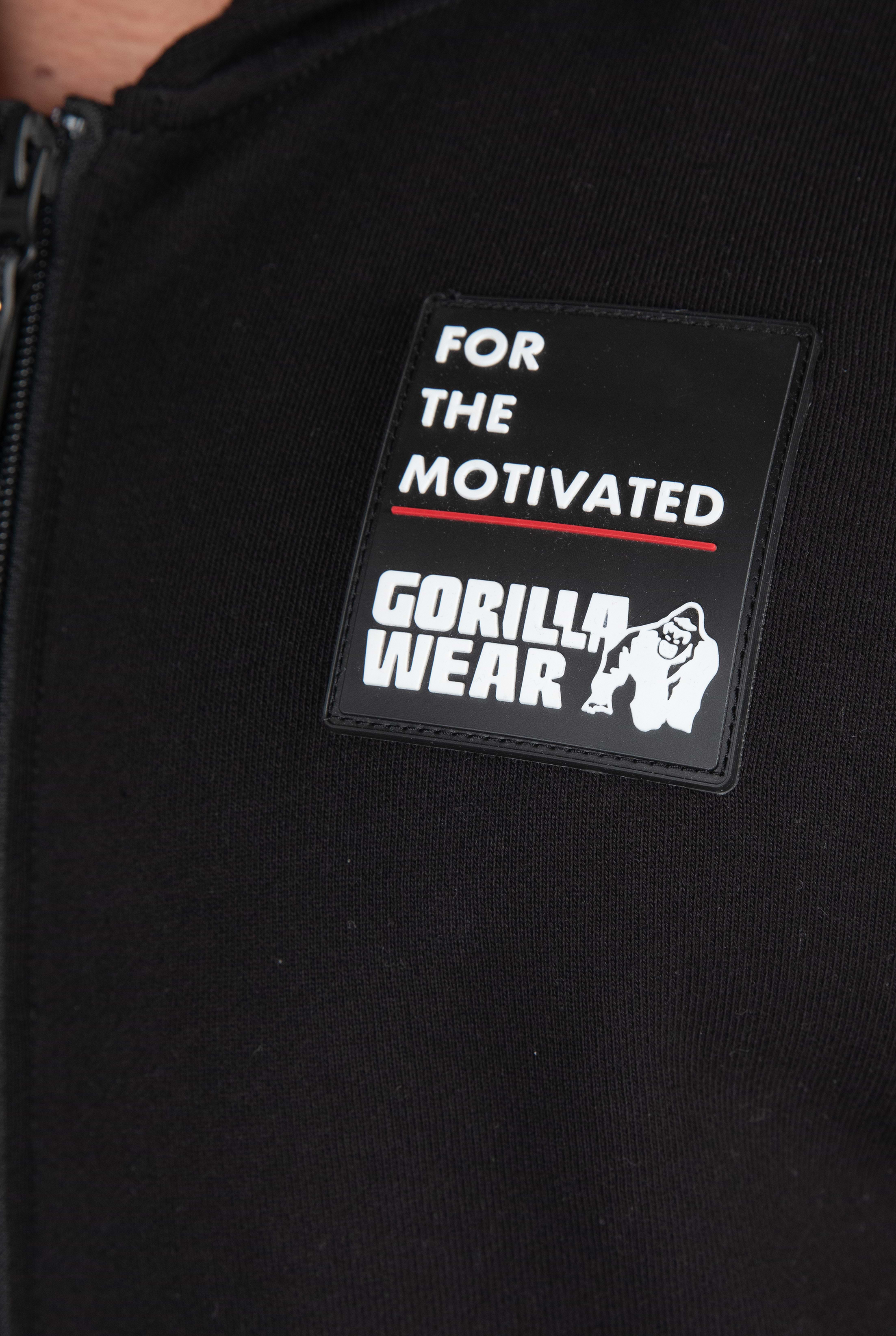 Gorilla Wear Milwaukee S/L Zipped Hoodie Hoodie & Sweatshirt Black