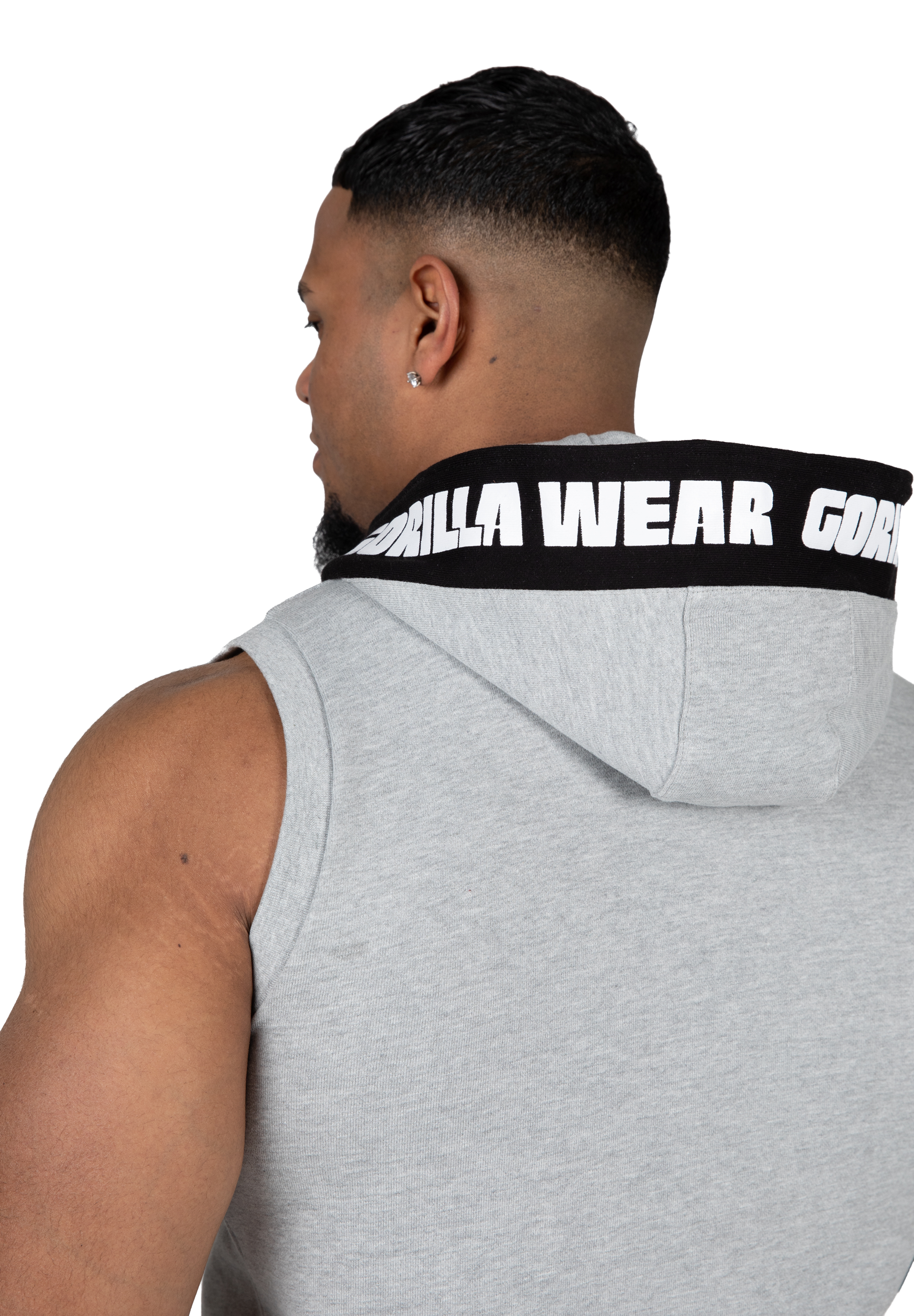Gorilla Wear Milwaukee S/L Zipped Hoodie Hoodie & Sweatshirt Gray Melange