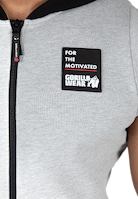Gorilla Wear Milwaukee S/L Zipped Hoodie Hoodie & Sweatshirt Gray Melange