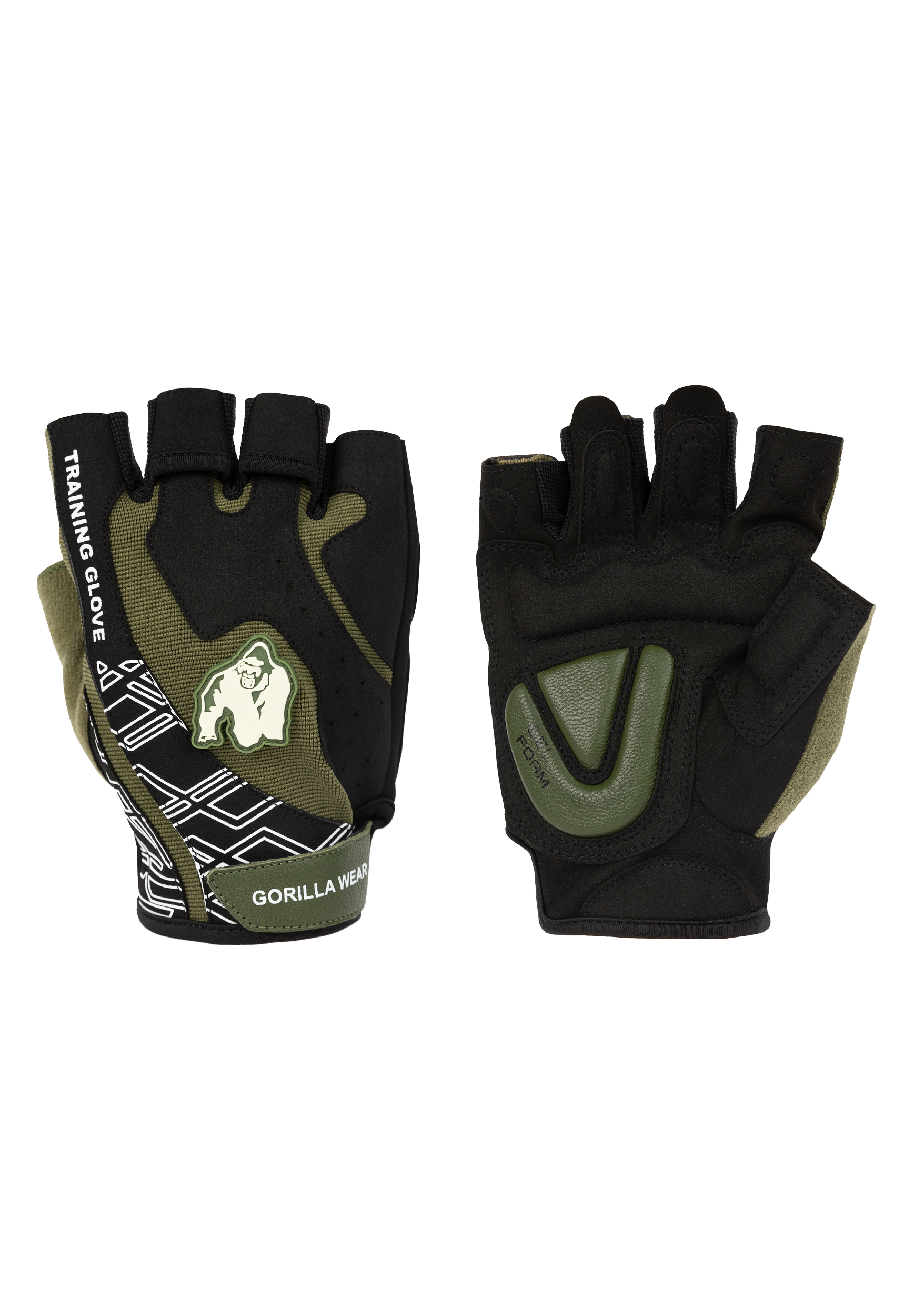 Gorilla Wear Mitchell Training Gloves 2.0 Workout Gloves & Grips Black/Army Green