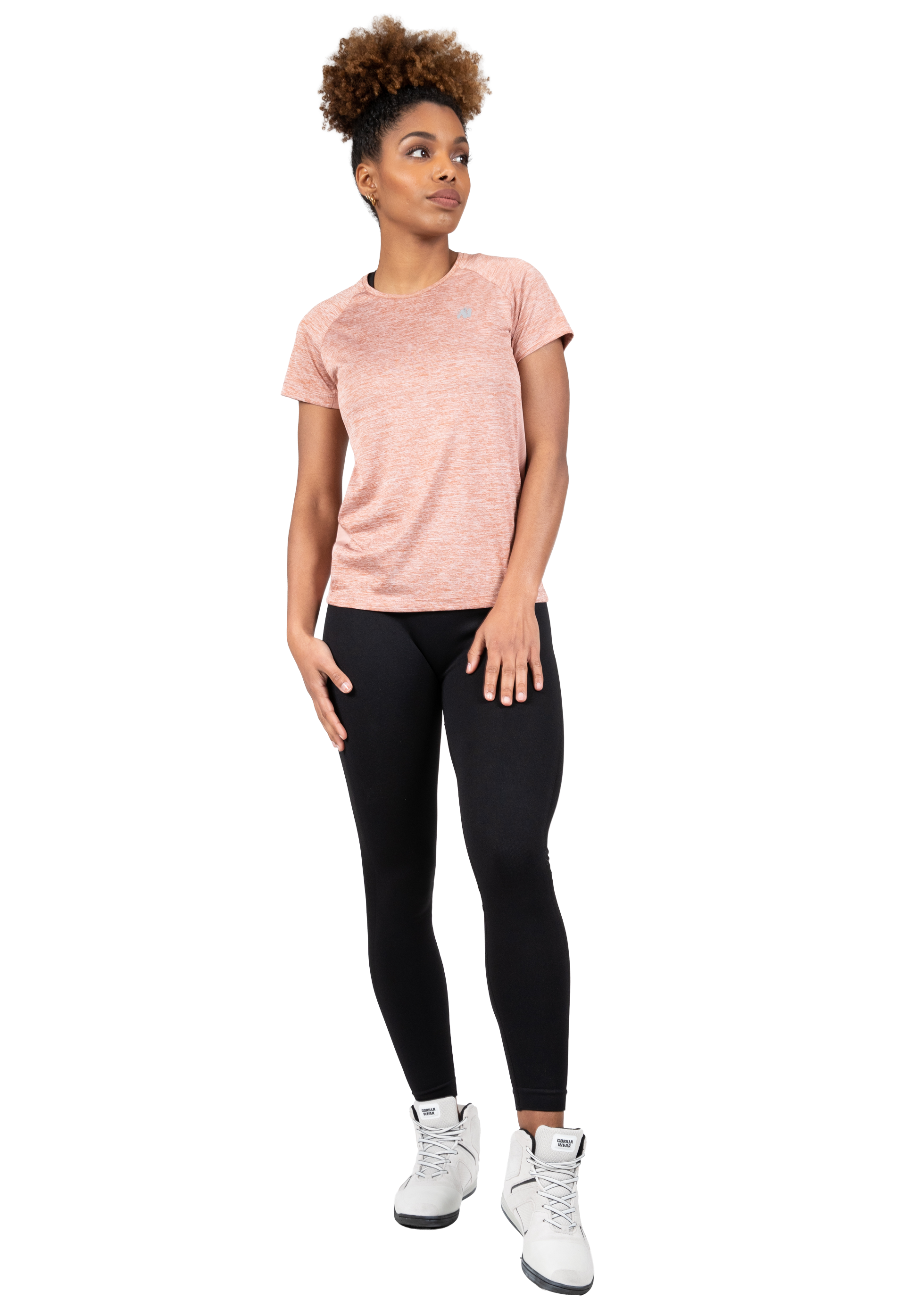 Gorilla Wear Monetta Performance T-Shirt T-Shirt & Tops Salmon Pink