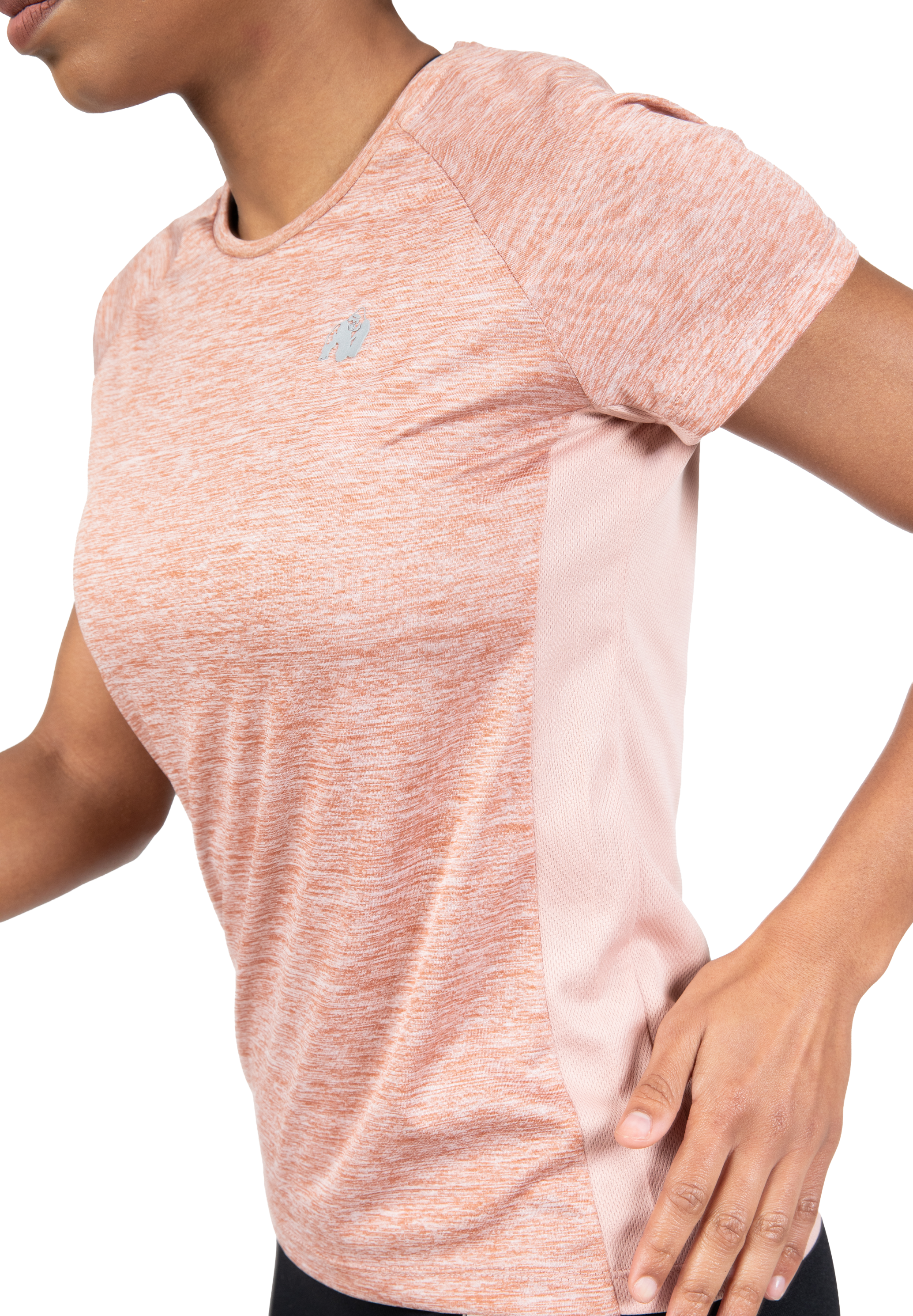 Gorilla Wear Monetta Performance T-Shirt T-Shirt & Tops Salmon Pink