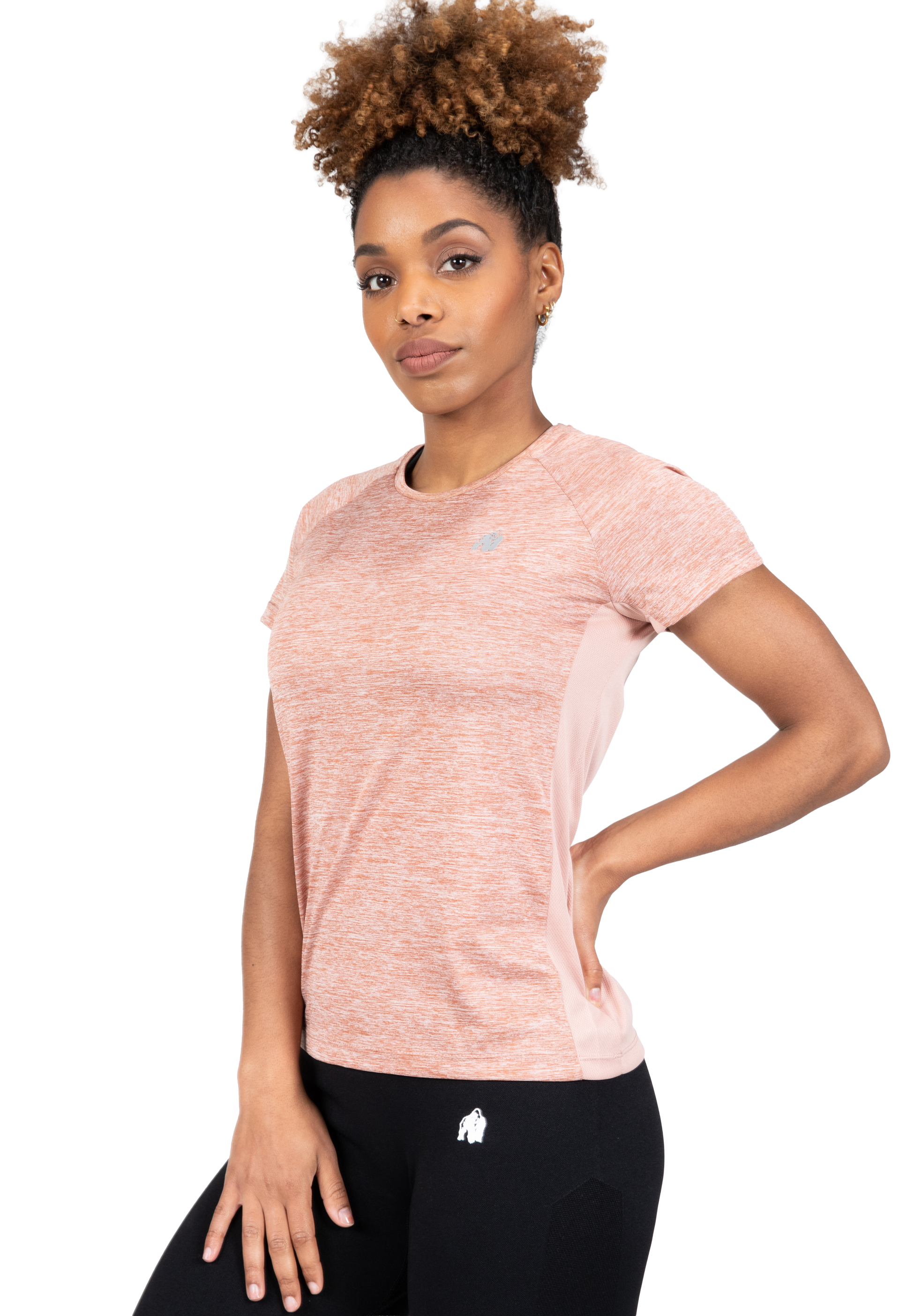 Gorilla Wear Monetta Performance T-Shirt T-Shirt & Tops Salmon Pink