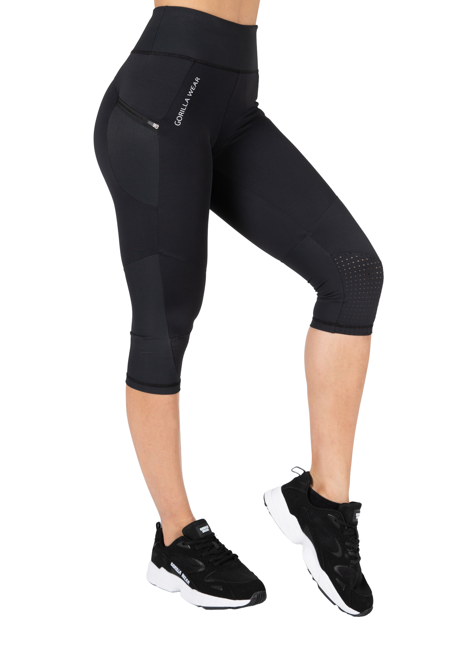 Gorilla Wear Monroe Cropped Leggings Leggings Black