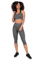 Gorilla Wear Monroe Cropped Leggings Leggings Gray