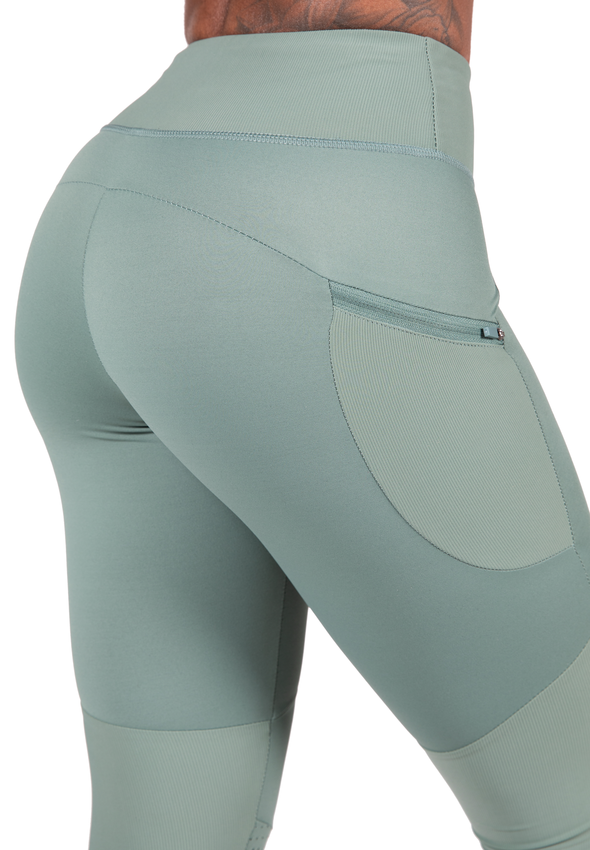 Gorilla Wear Monroe Cropped Leggings Leggings Green