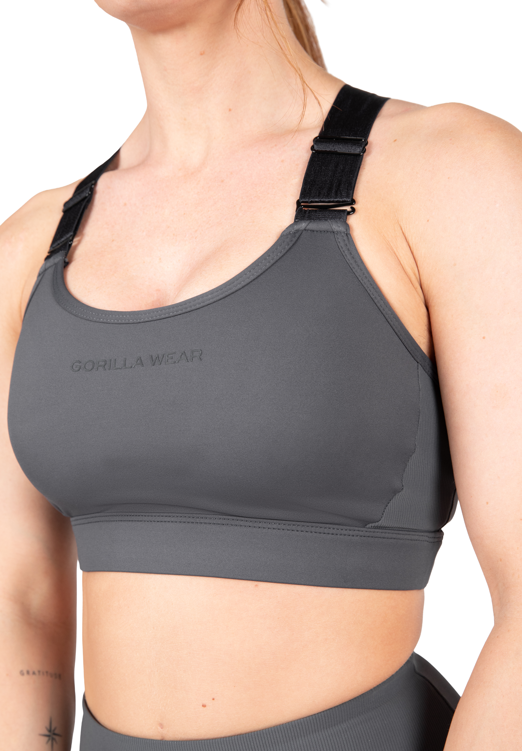 Gorilla Wear Monroe Sports Bra Sports Bra Gray