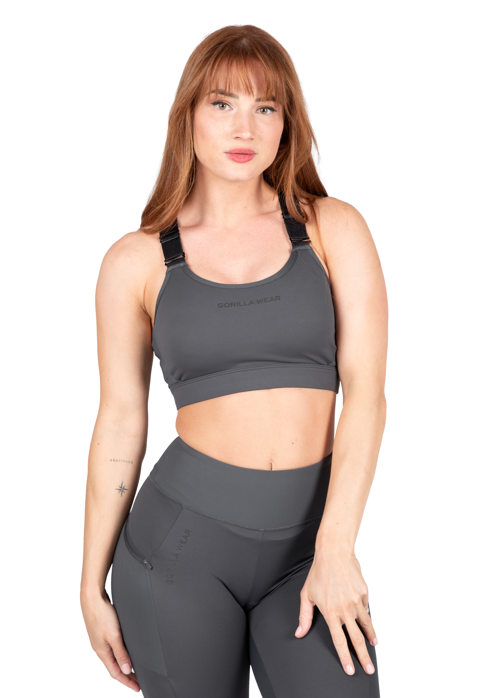 Gorilla Wear Monroe Sports Bra Sports Bra Gray