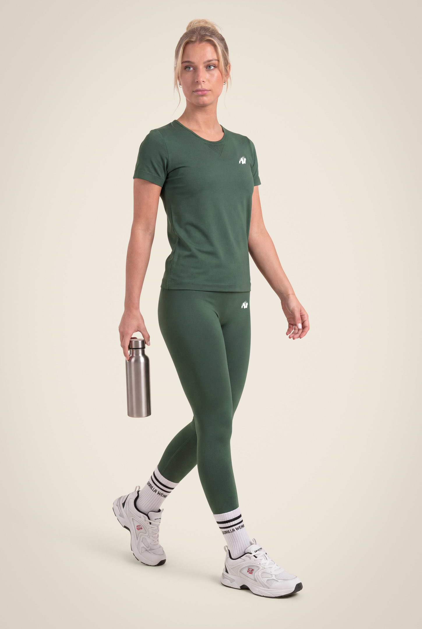 Gorilla Wear Neiro Seamless T-Shirt T-Shirt & Tops Army Green