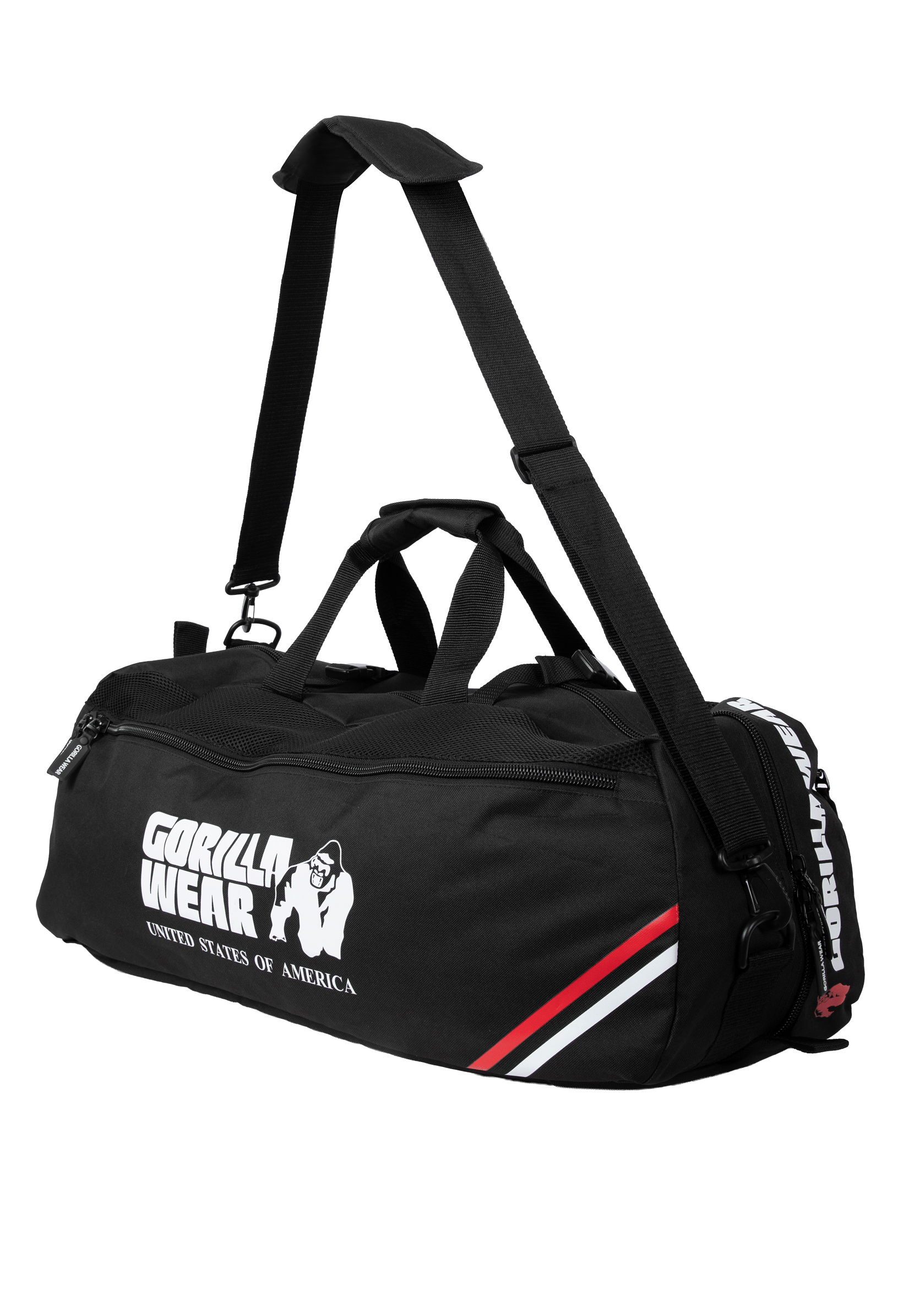 Gorilla Wear Norris Hybrid Gym Bag/Backpack Gym Bags & Backpacks Black