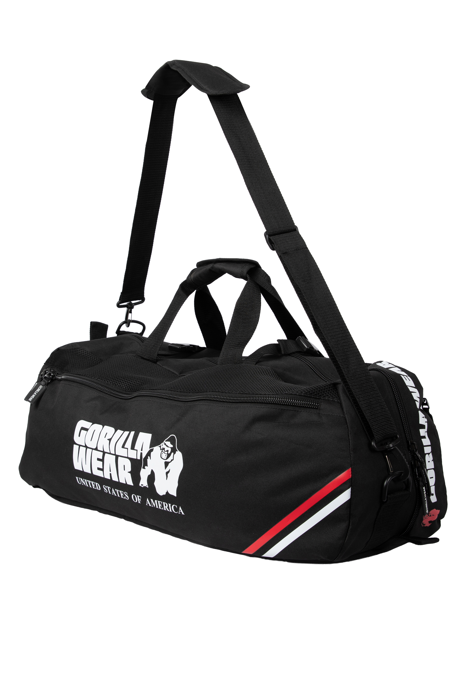 Gorilla Wear Norris Hybrid Gym Bag/Backpack Gym Bags & Backpacks Black