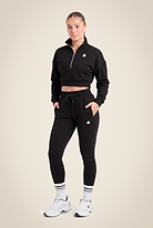 Gorilla Wear Ocala Cropped Half-Zip Sweatshirt Hoodie & Sweatshirt Black