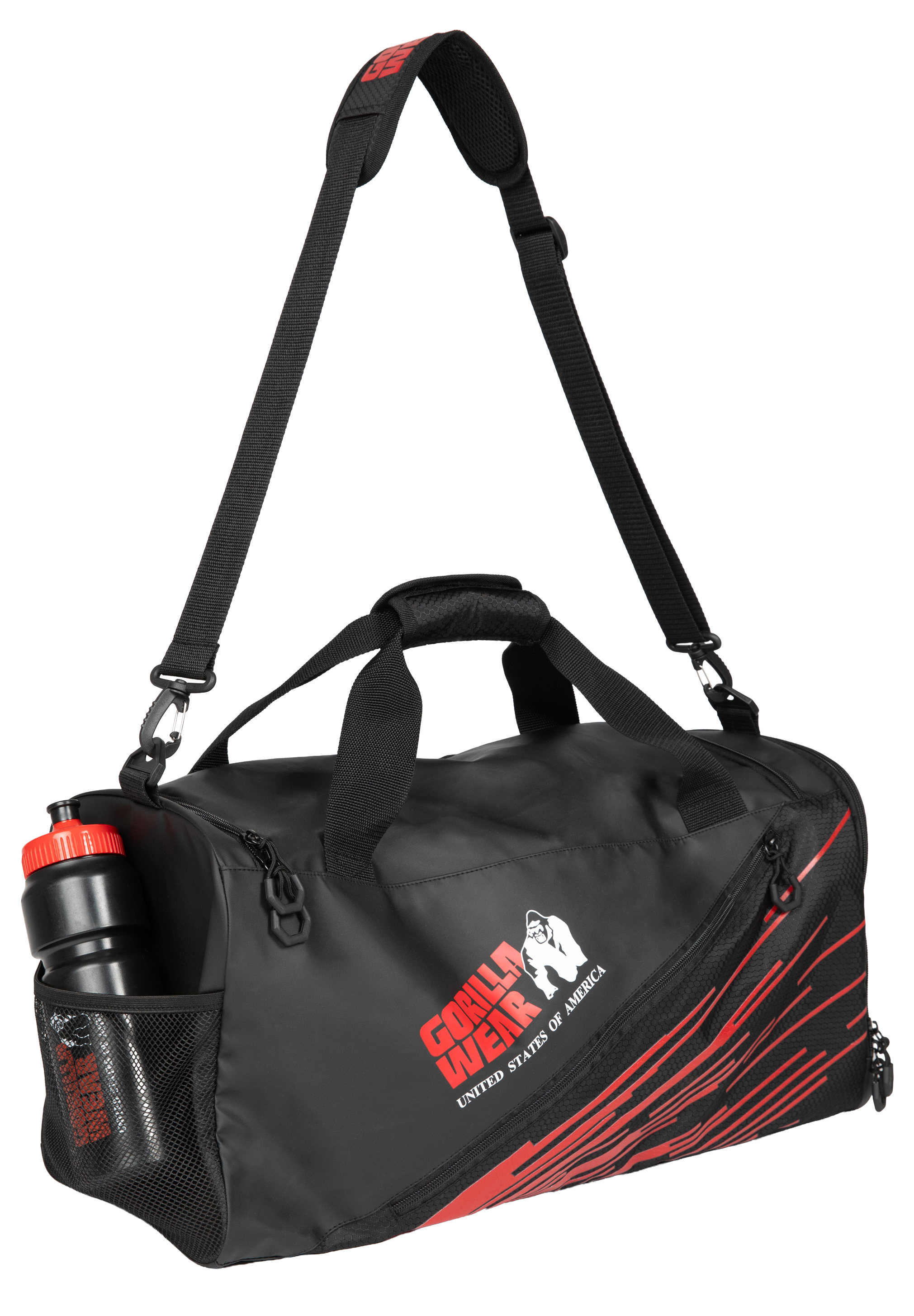 Gorilla Wear Ohio Gym Bag Gym Bags & Backpacks Black/Red