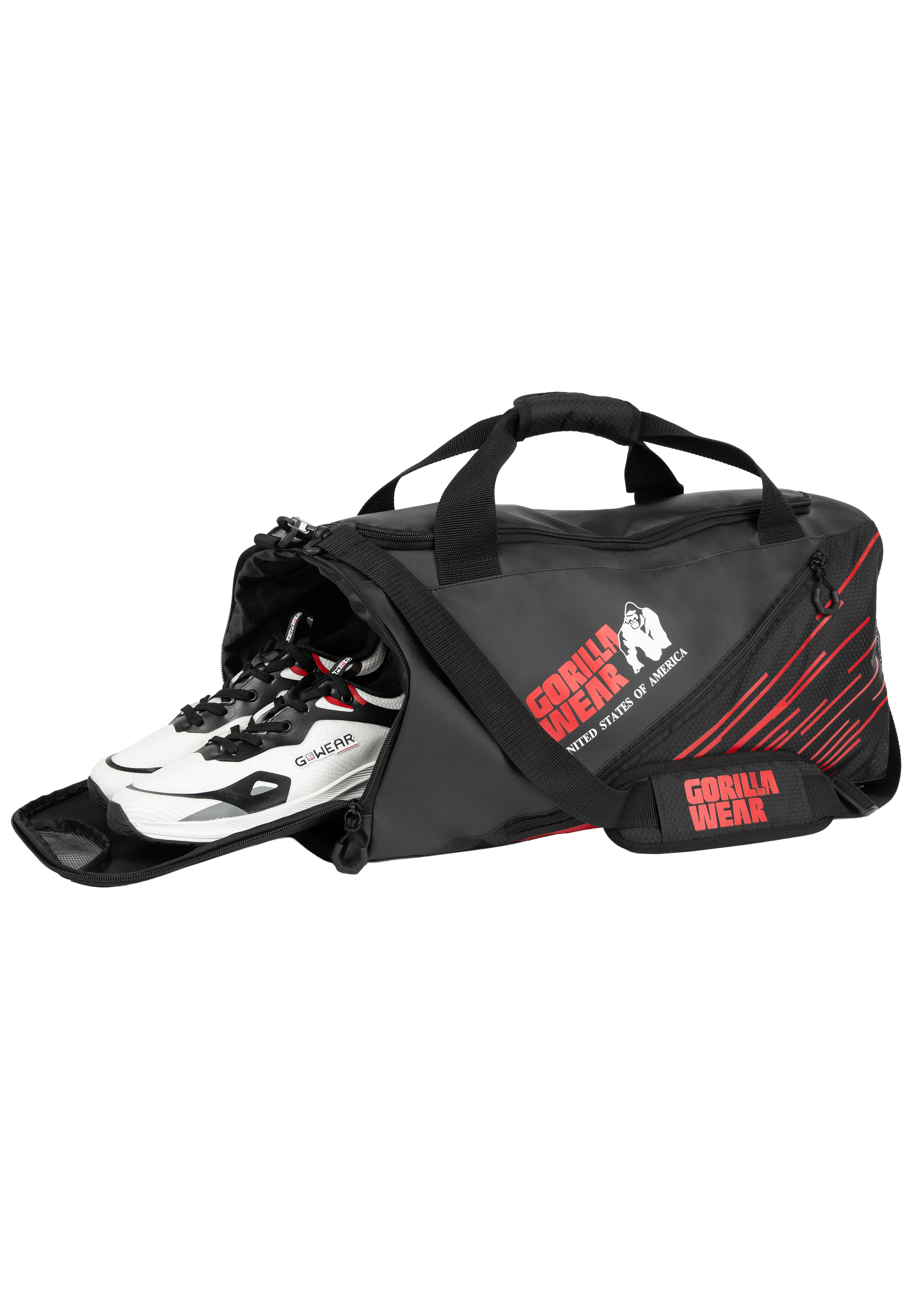 Gorilla Wear Ohio Gym Bag Gym Bags & Backpacks Black/Red