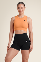 Gorilla Wear Olivia Seamless Crop Top T-Shirt & Tops Peach