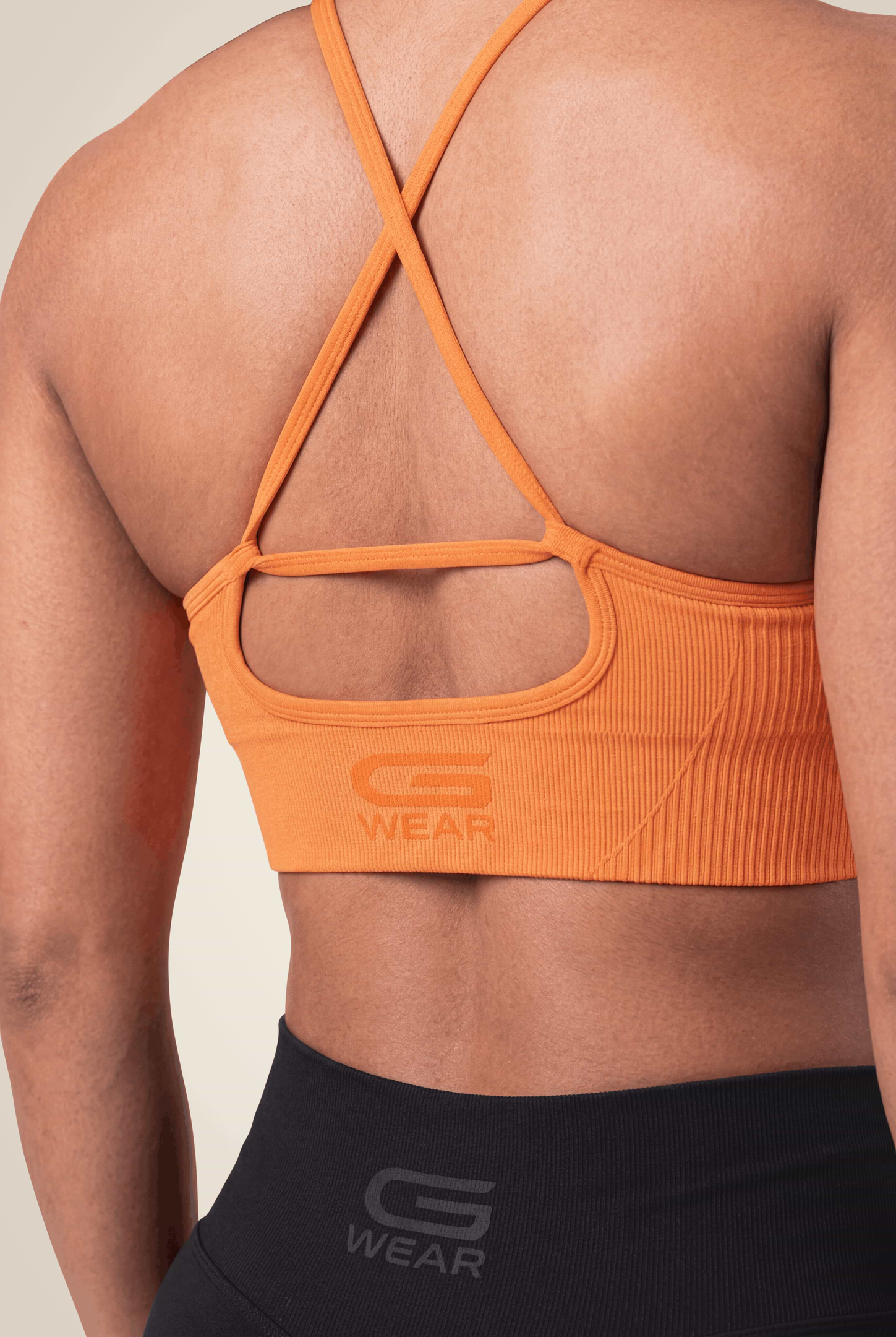 Gorilla Wear Olivia Seamless Sports Bra Sports Bra Peach