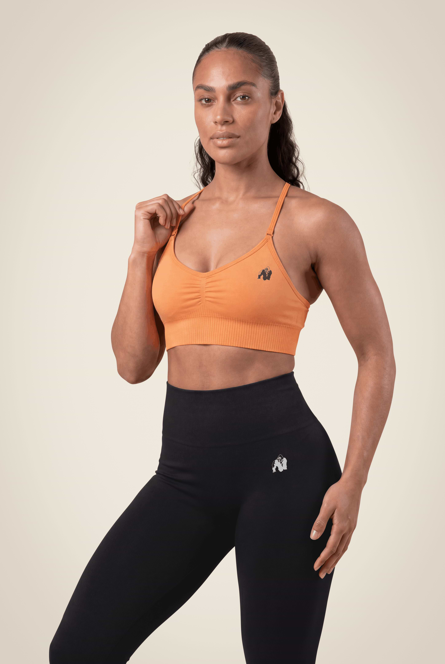 Gorilla Wear Olivia Seamless Sports Bra Sports Bra Peach