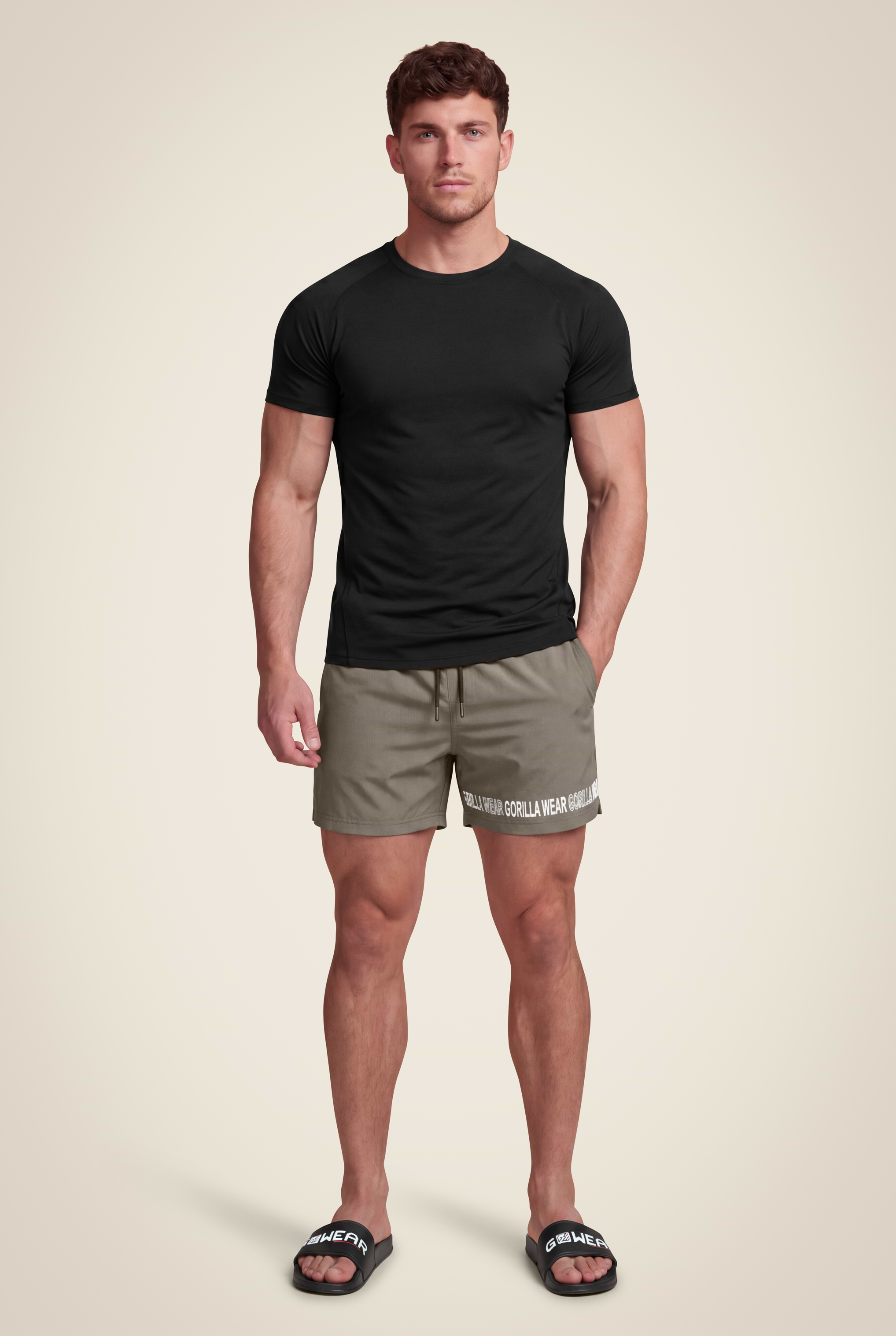Gorilla Wear Otis Swim Shorts Shorts Army Green