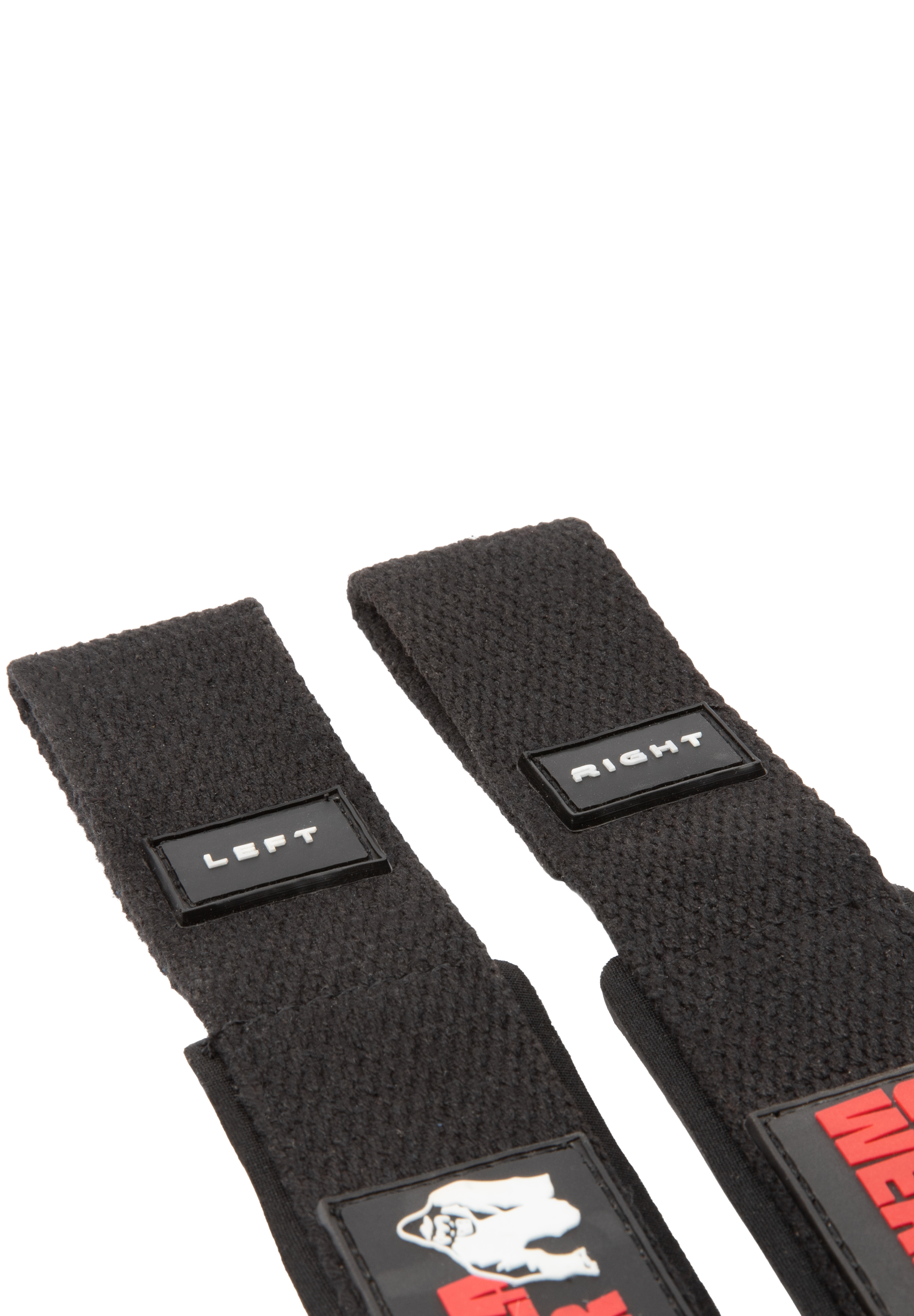 Gorilla Wear Padded Silicone Lifting Straps Lifting Straps & Wraps Black
