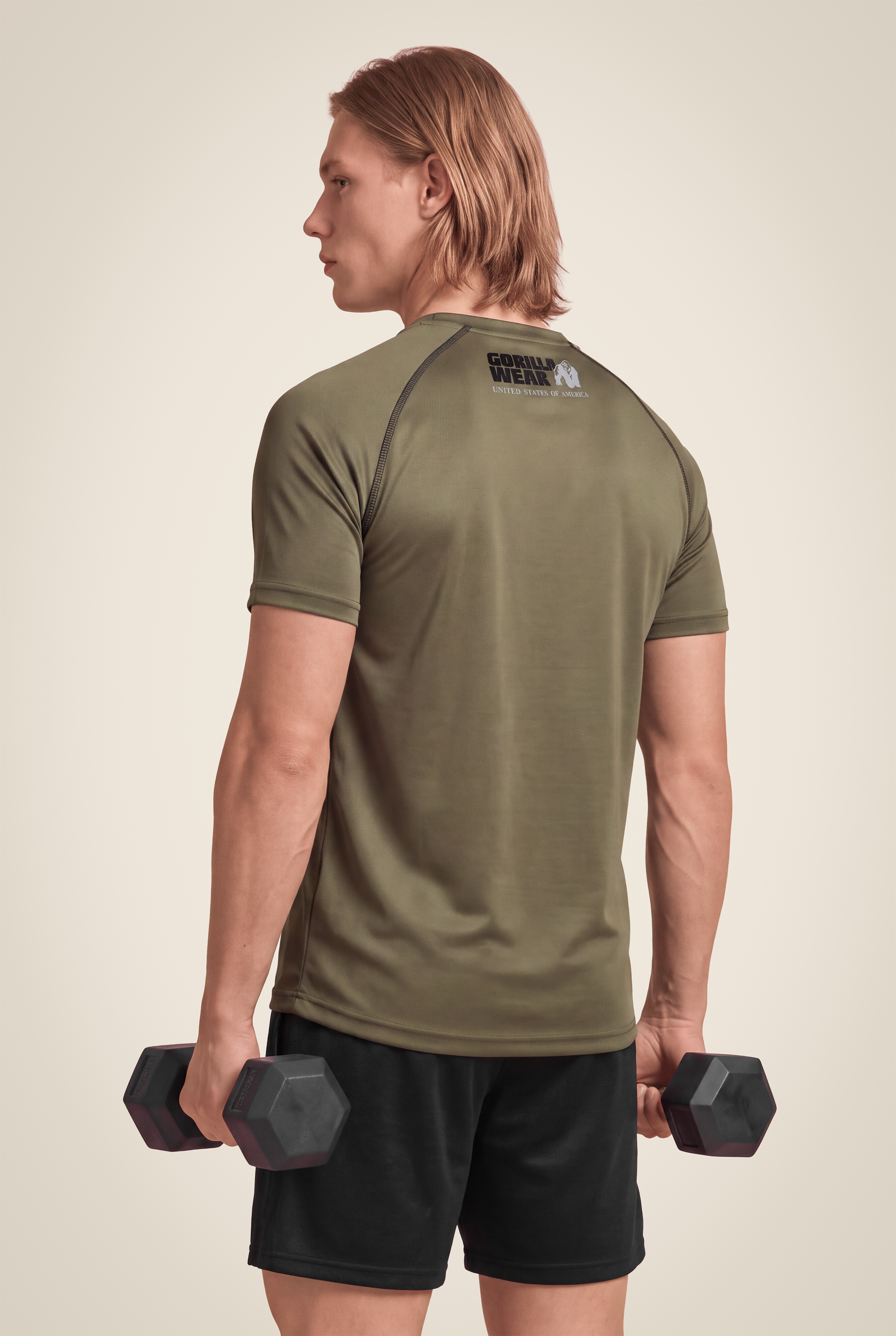 Gorilla Wear Performance T-Shirt T-Shirt & Tops Army Green