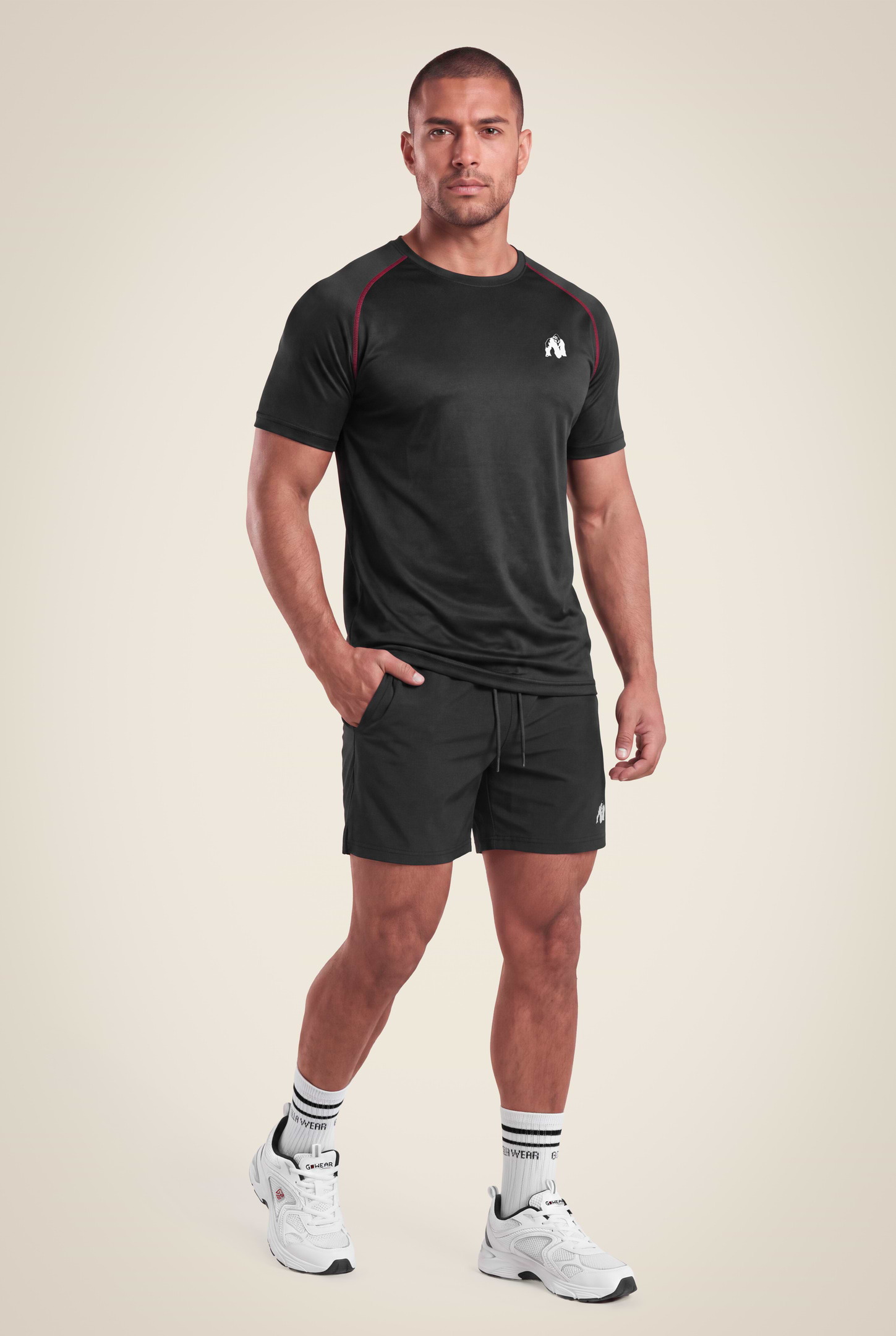Gorilla Wear Performance T-Shirt T-Shirt & Tops Black/Red