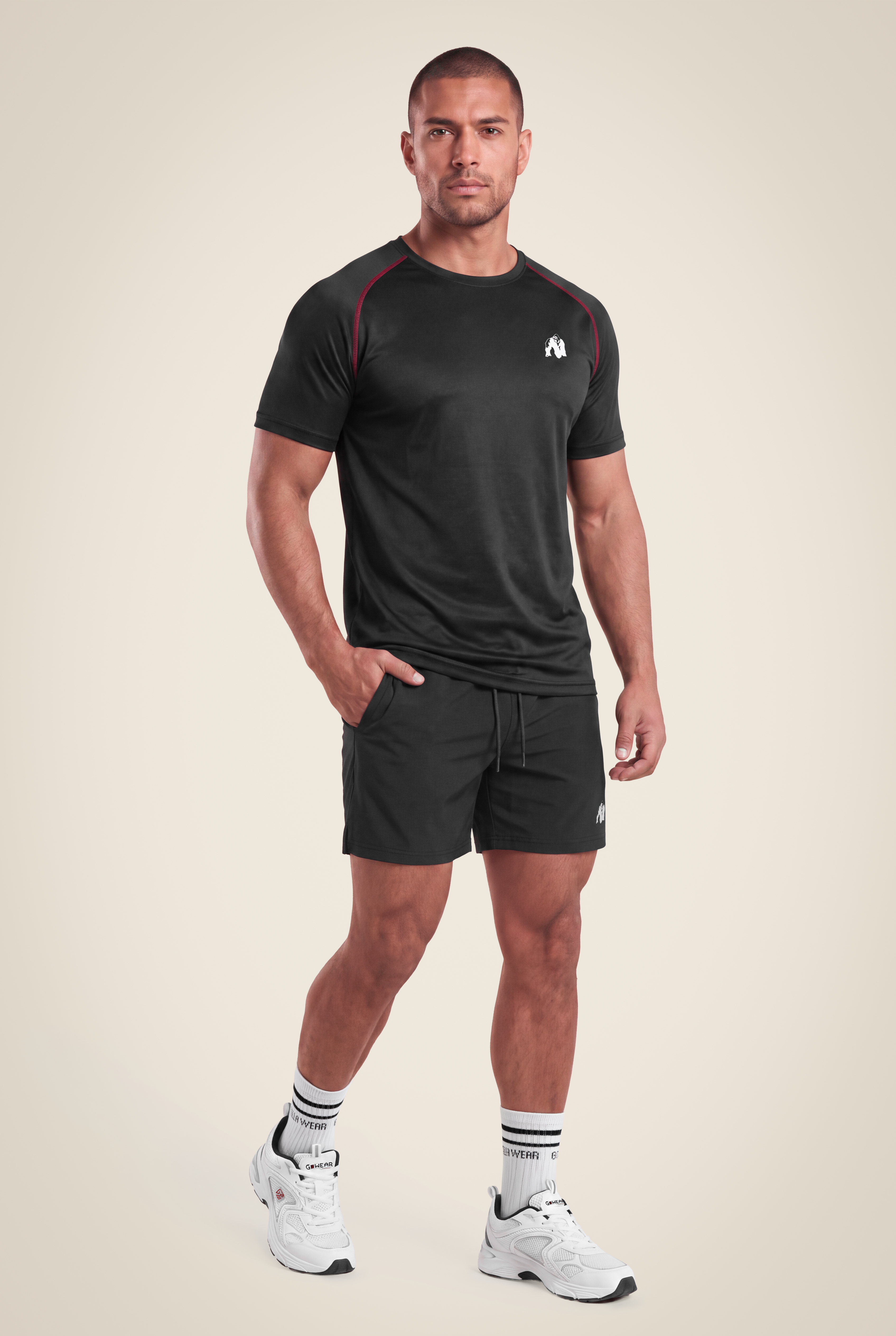Gorilla Wear Performance T-Shirt T-Shirt & Tops Black/Red