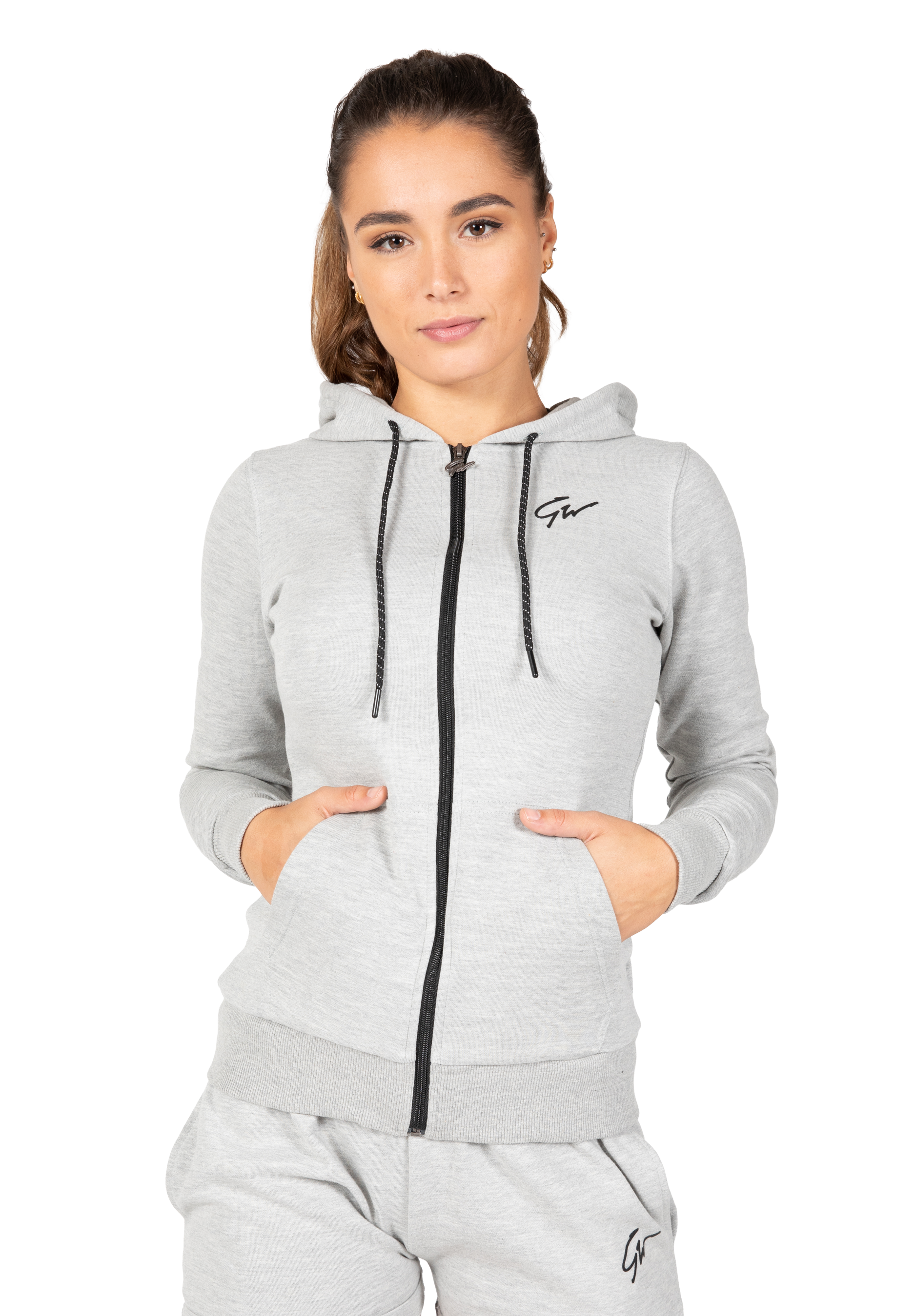 Gorilla Wear Pixley Zipped Hoodie Hoodie & Sweatshirt Gray