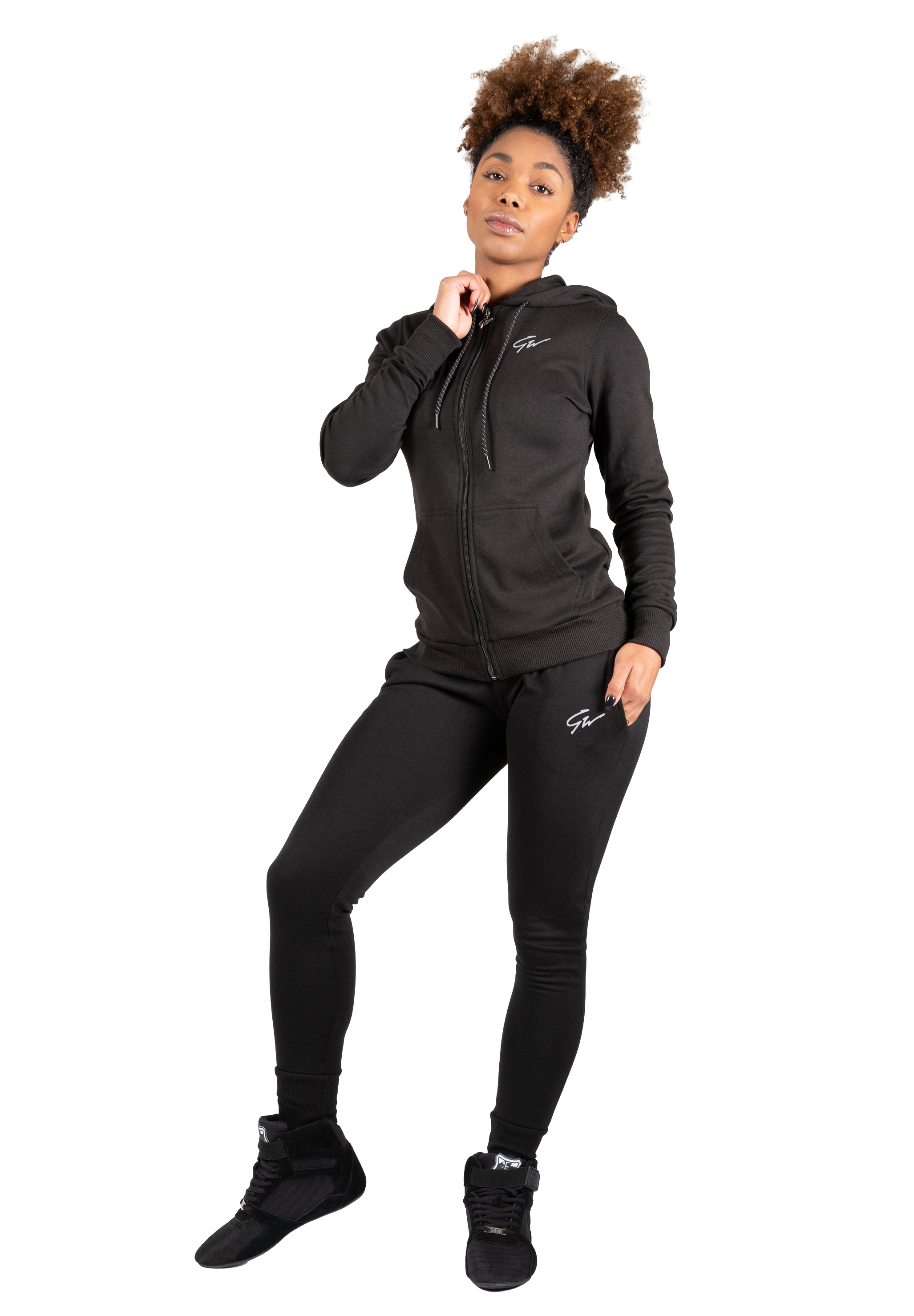 Gorilla Wear Pixley Zipped Hoodie Hoodie & Sweatshirt Black