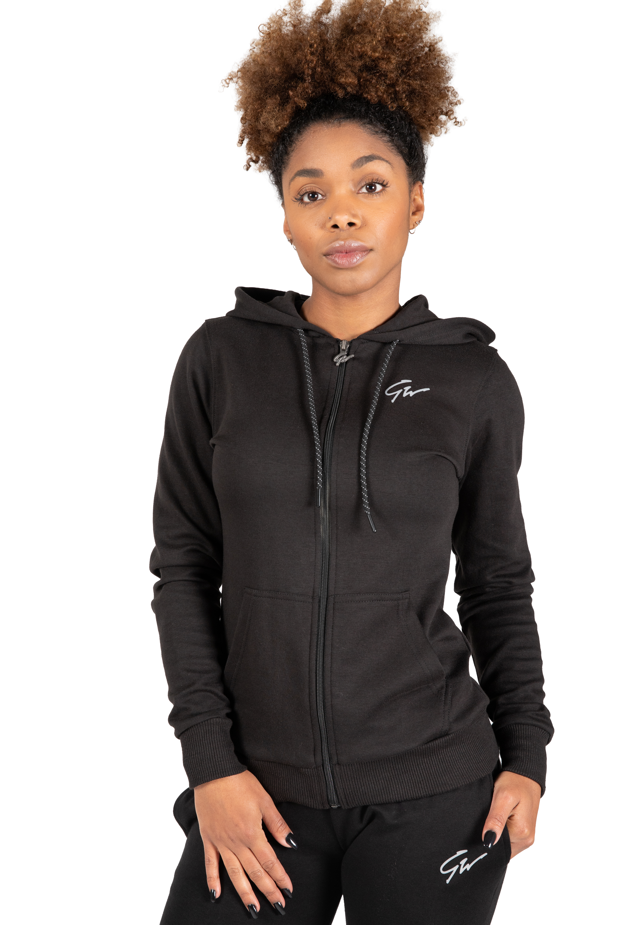 Gorilla Wear Pixley Zipped Hoodie Hoodie & Sweatshirt Black