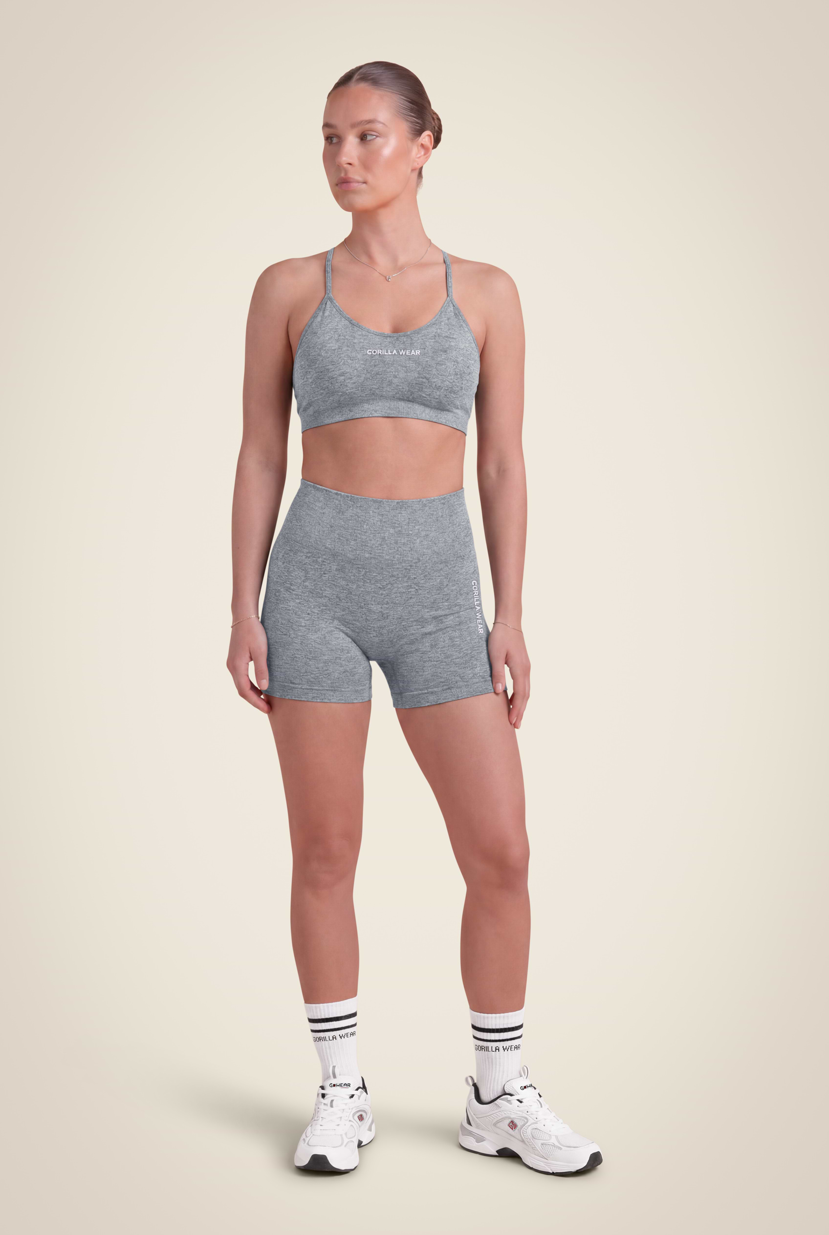 Gorilla Wear Quincy Seamless Shorts Shorts Gray Melange