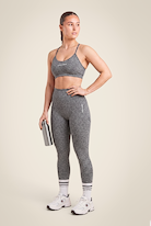 Gorilla Wear Quincy Seamless Sports Bra Sports Bra Gray Melange