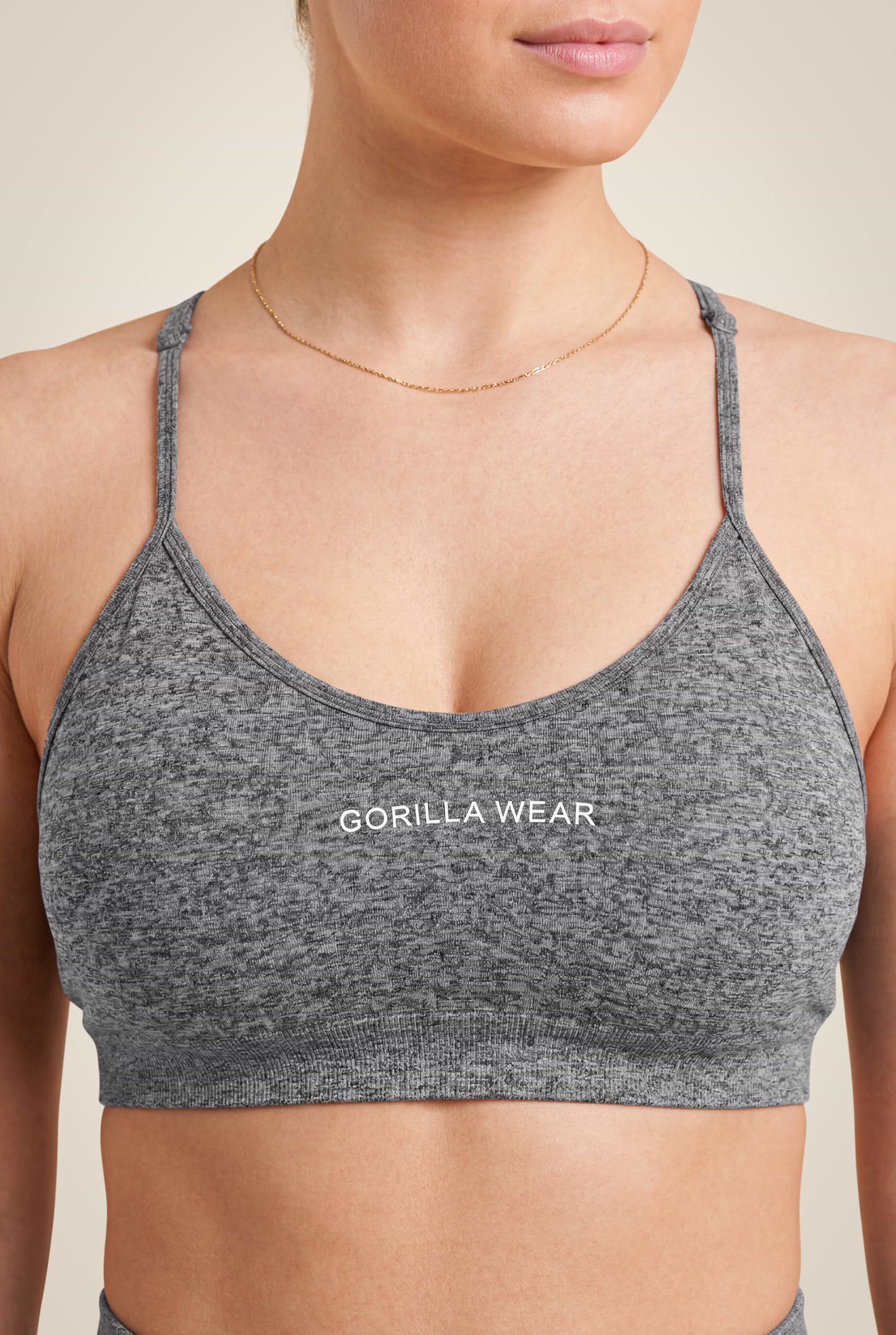Gorilla Wear Quincy Seamless Sports Bra Sports Bra Gray Melange