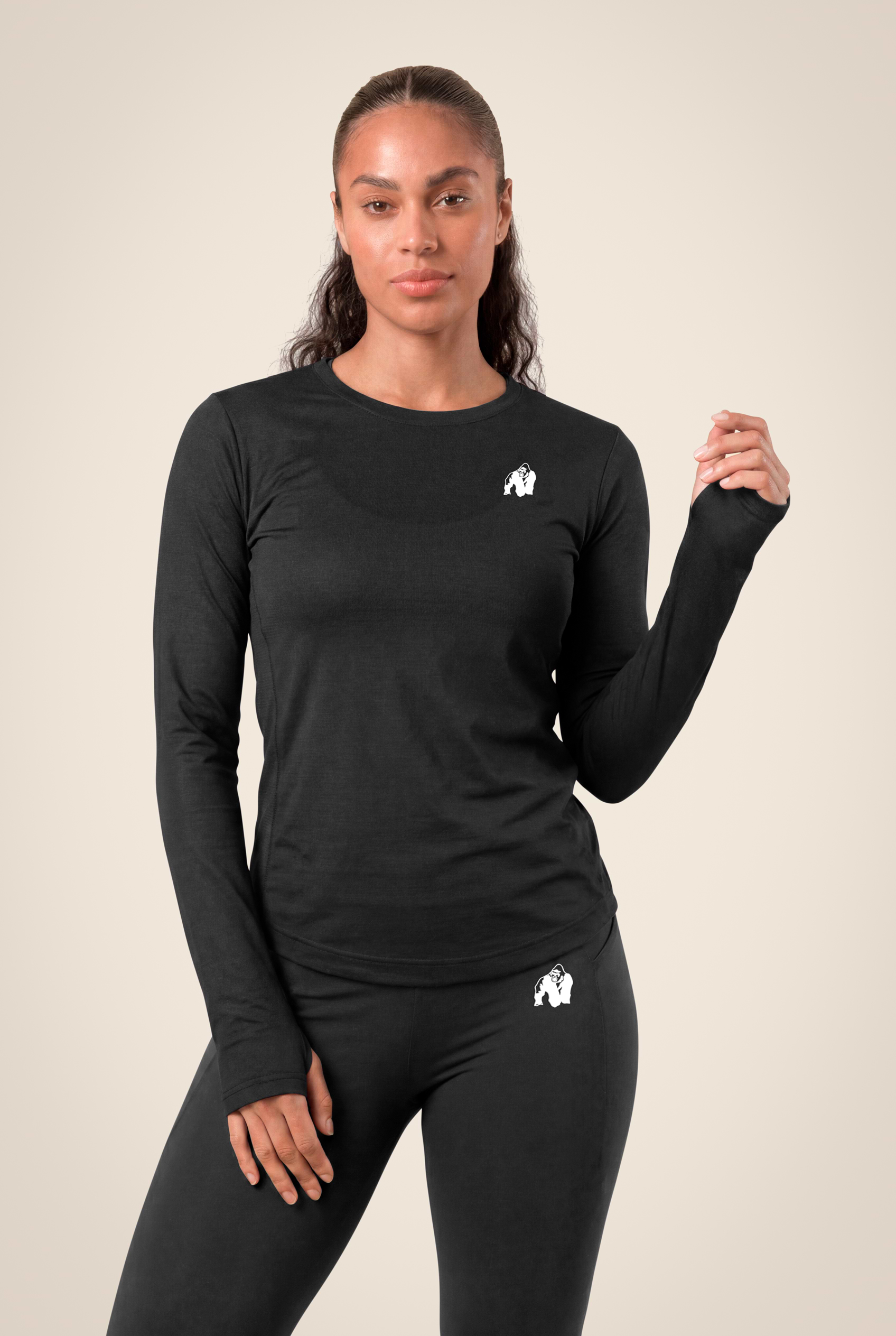 Gorilla Wear Raleigh Long Sleeve T-Shirt & Tops Black