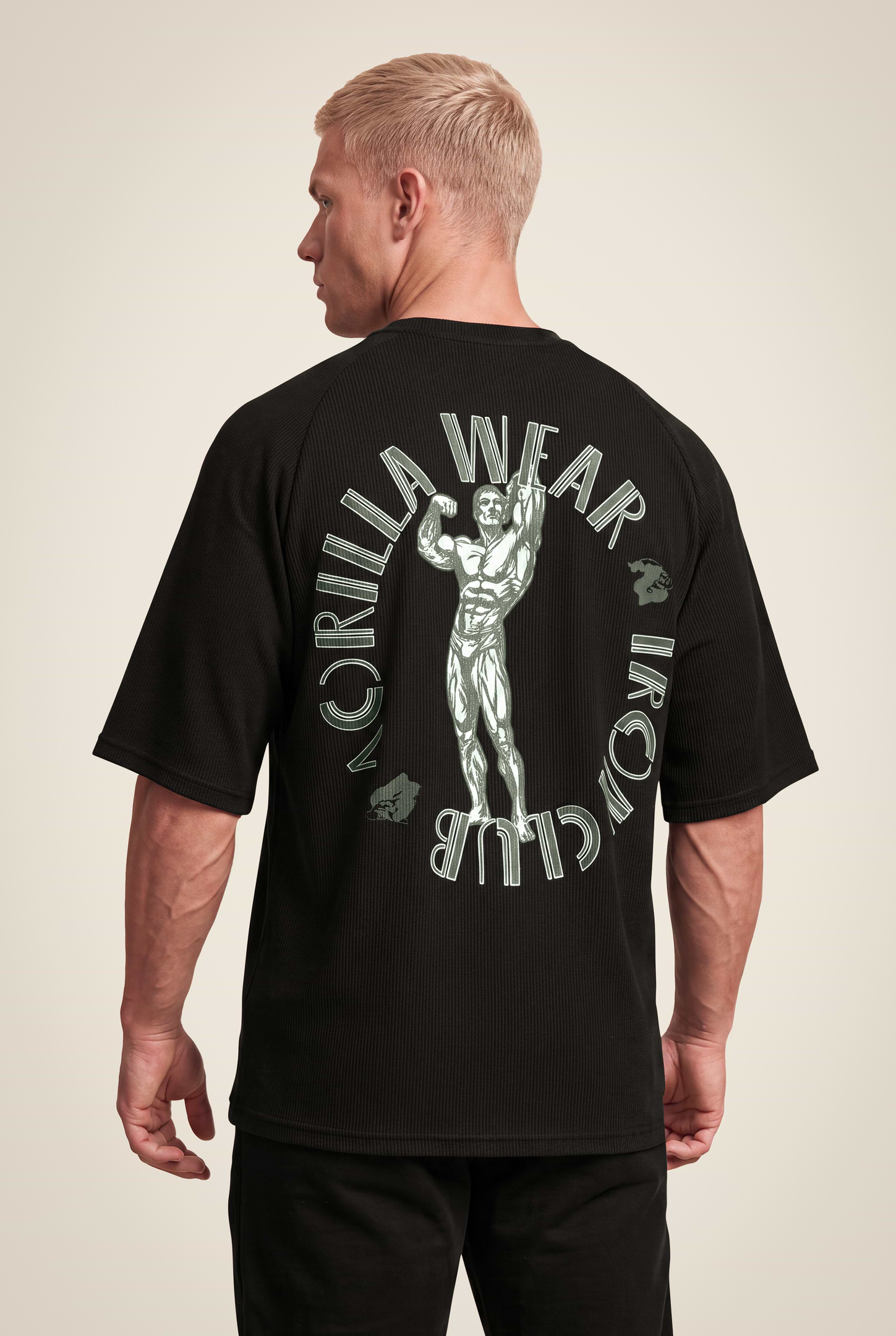 Gorilla Wear Russell Oversized T-Shirt T-Shirt & Tops Black