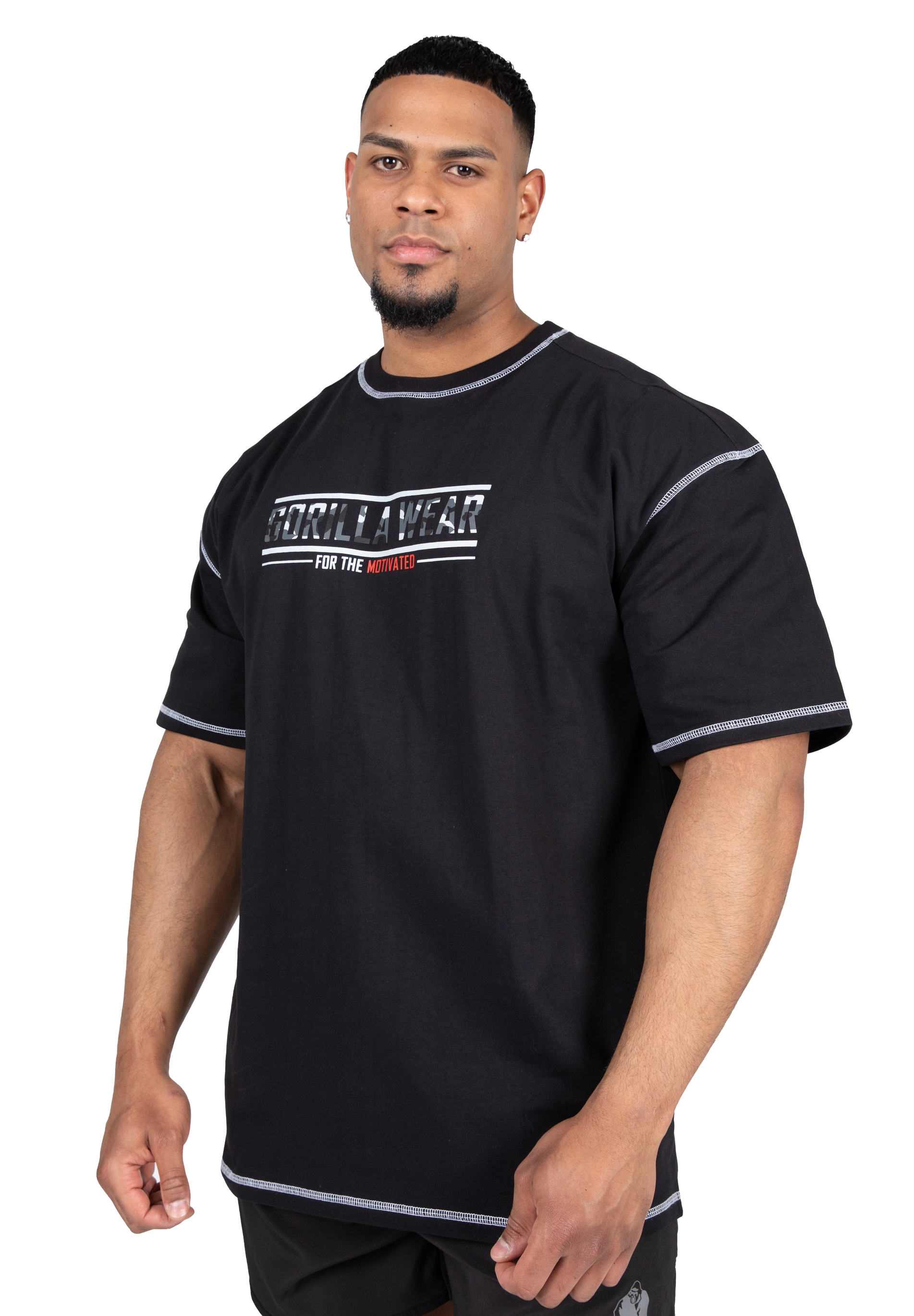 Gorilla Wear Saginaw Oversized T-Shirt T-Shirt & Tops Black