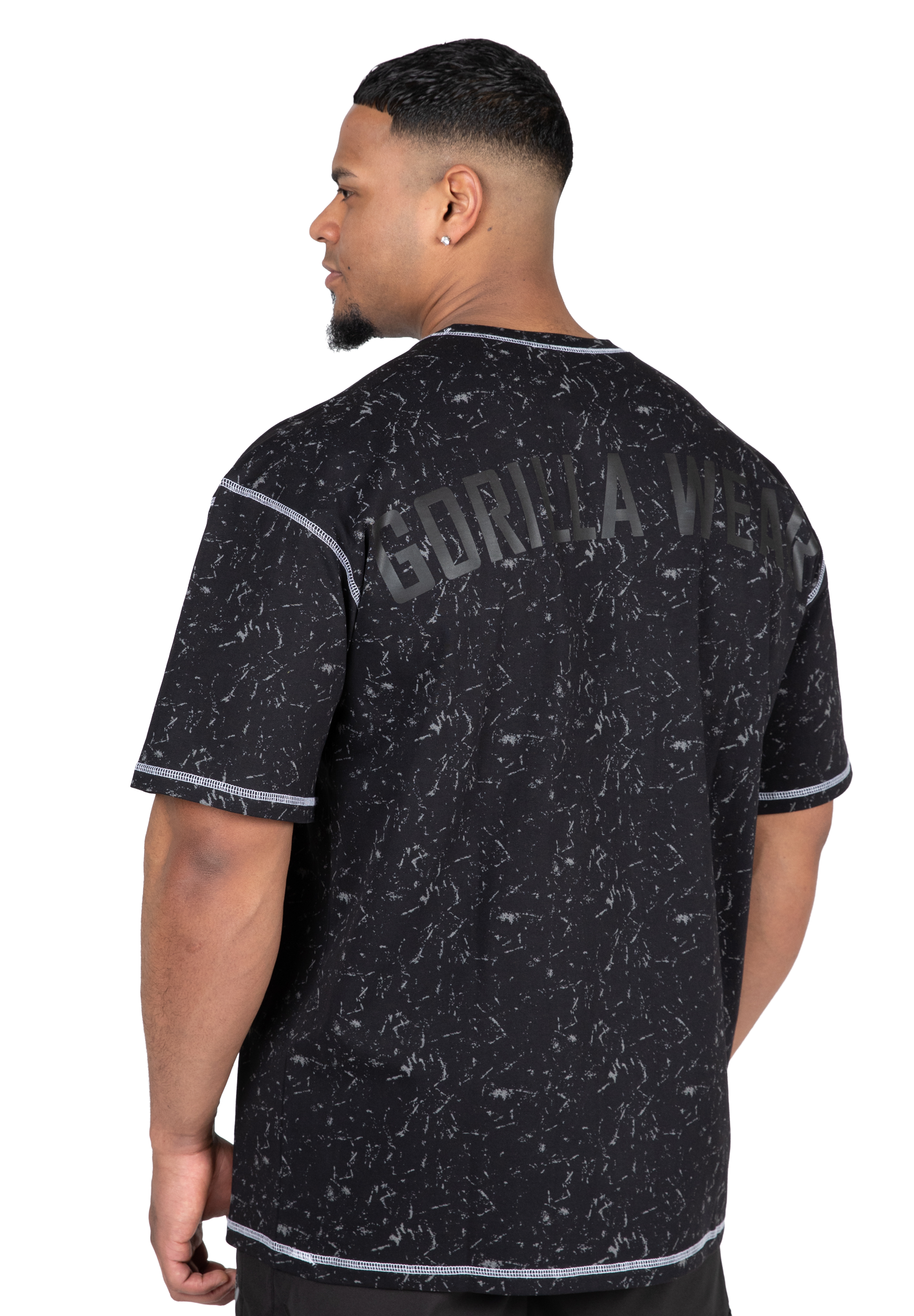 Gorilla Wear Saginaw Oversized T-Shirt T-Shirt & Tops Washed Black