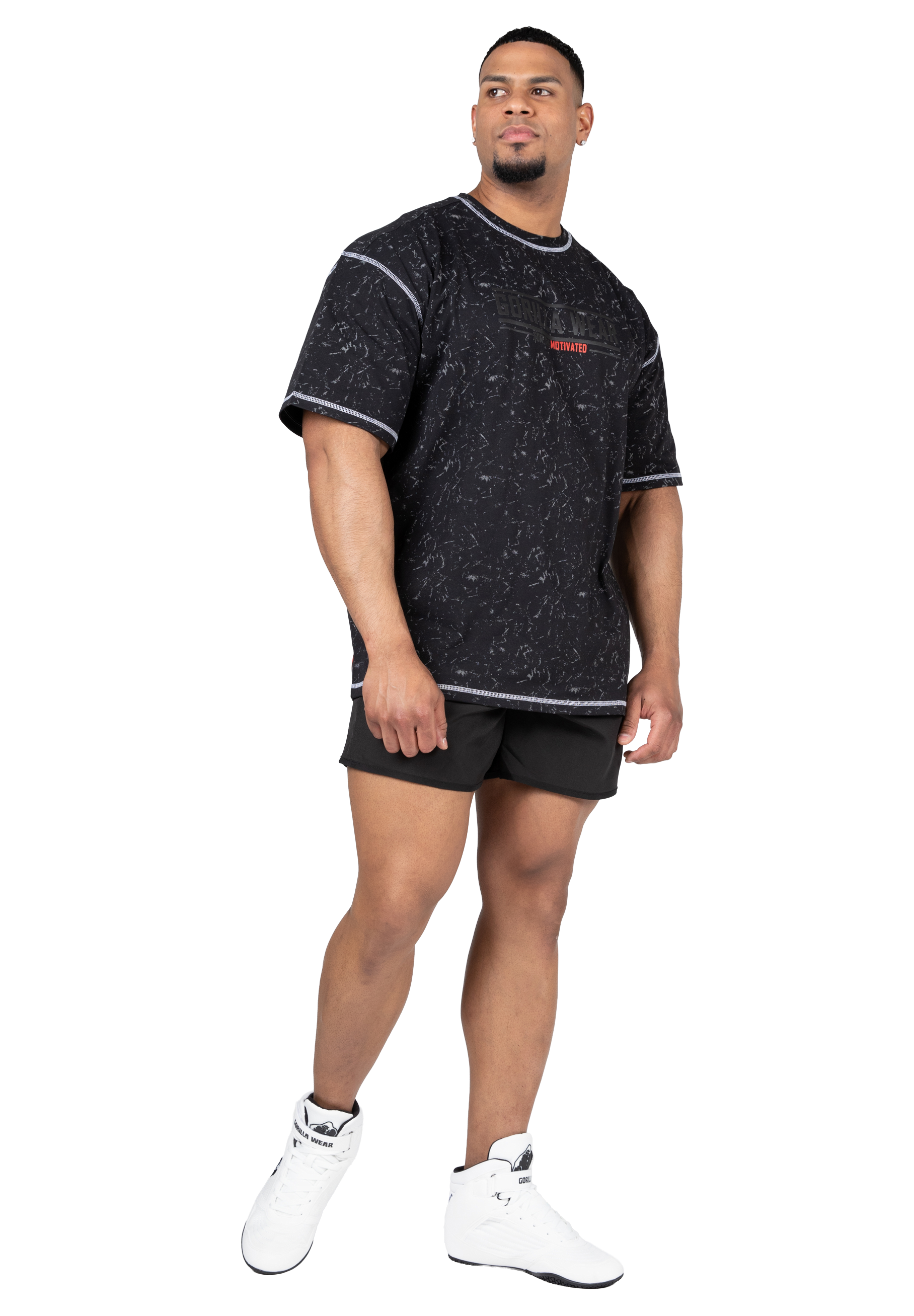 Gorilla Wear Saginaw Oversized T-Shirt T-Shirt & Tops Washed Black