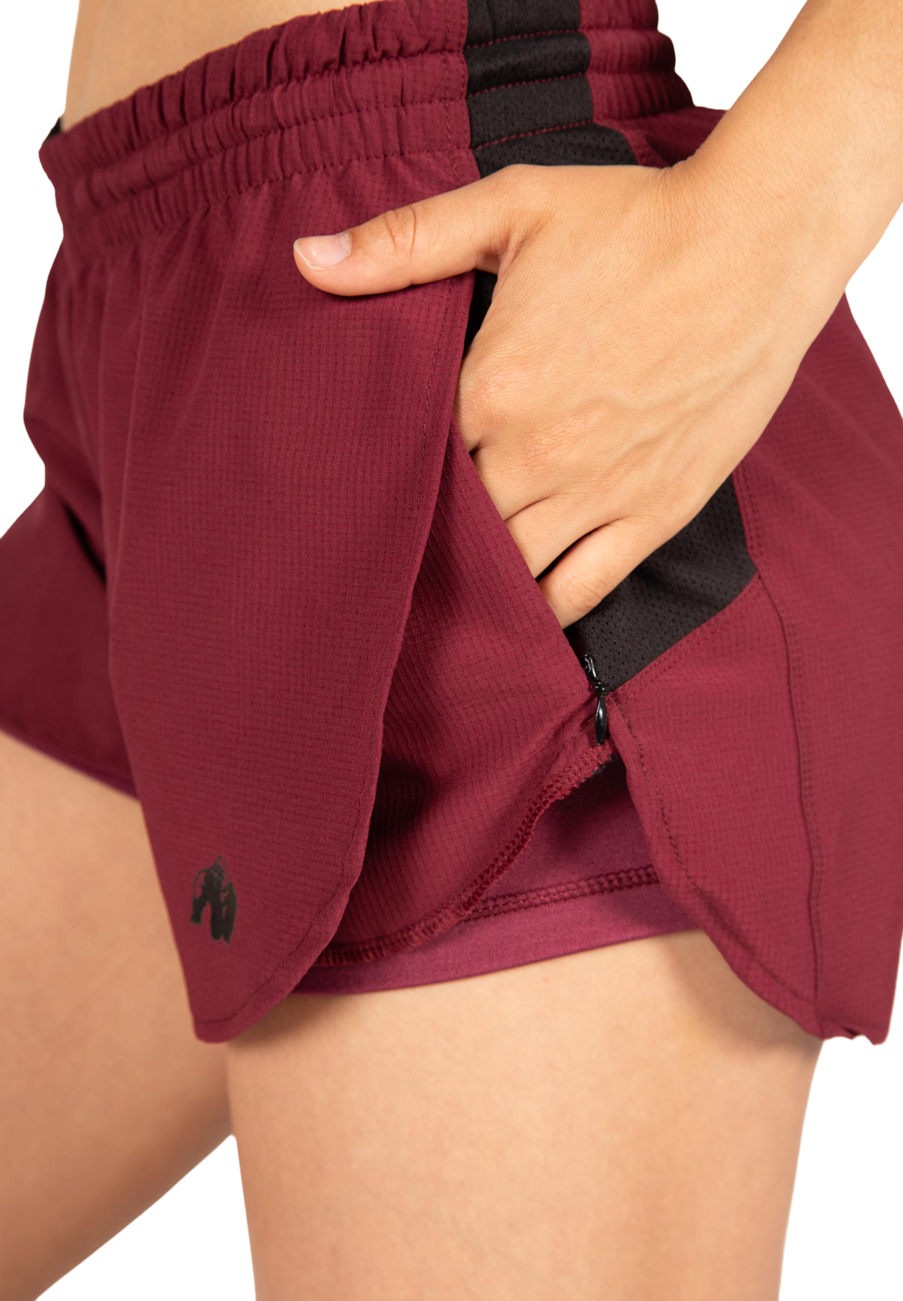 Gorilla Wear Salina 2-In-1 Shorts Shorts Burgundy