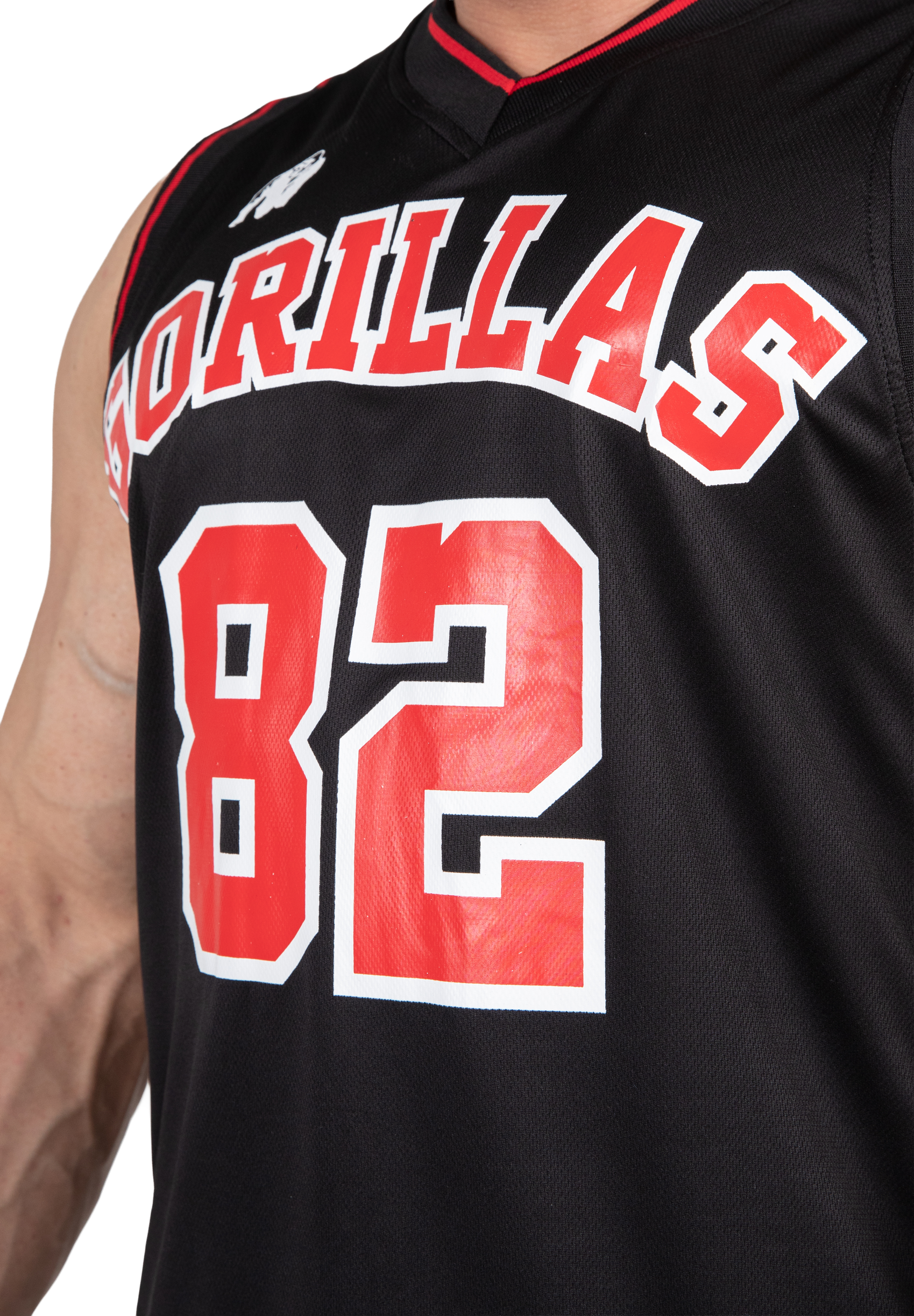Gorilla Wear San Mateo Jersey Tank Top Tank Top Black/Red