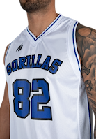 Gorilla Wear San Mateo Jersey Tank Top Tank Top White/Blue