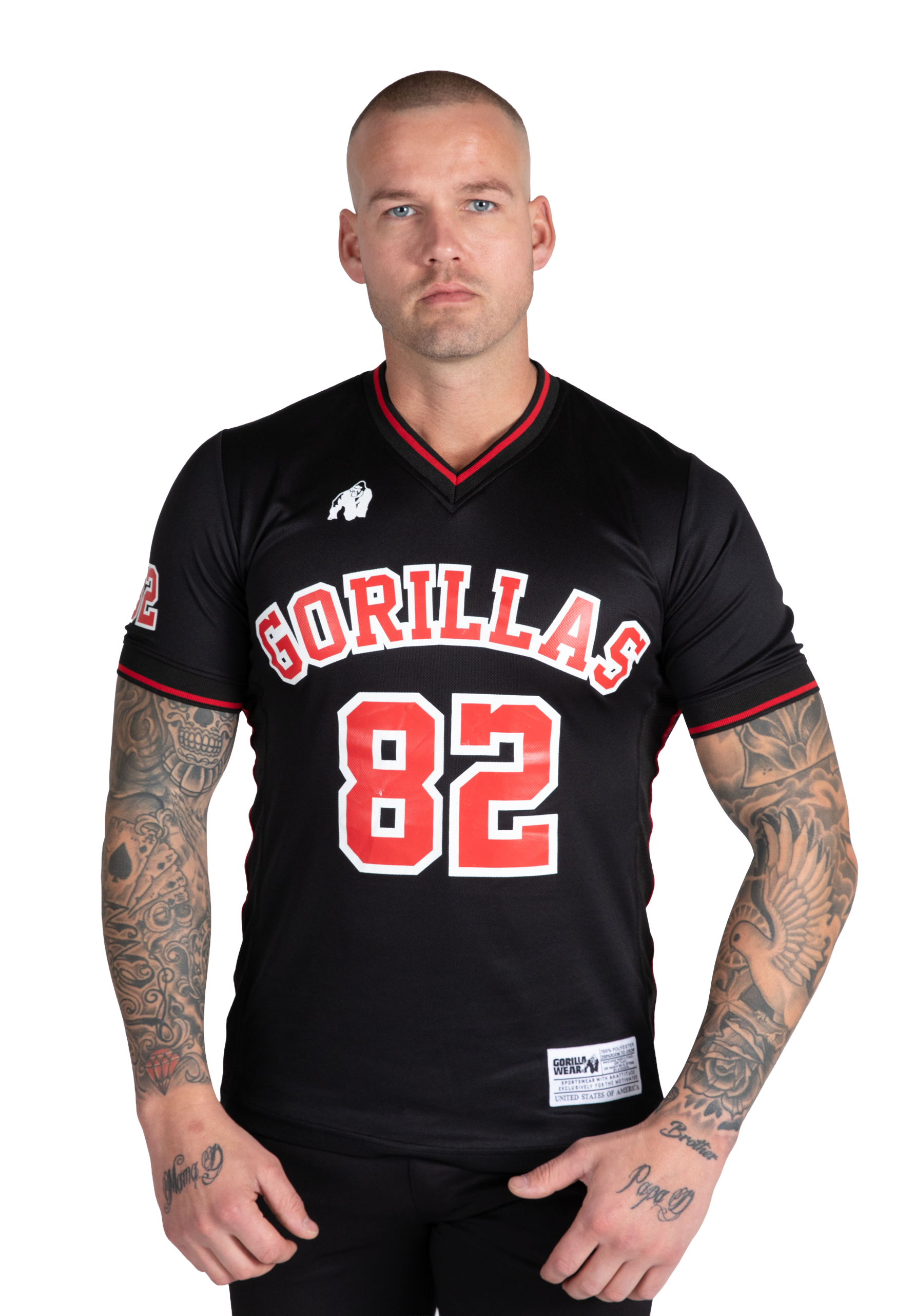 Gorilla Wear San Mateo T-Shirt T-Shirt & Tops Black/Red